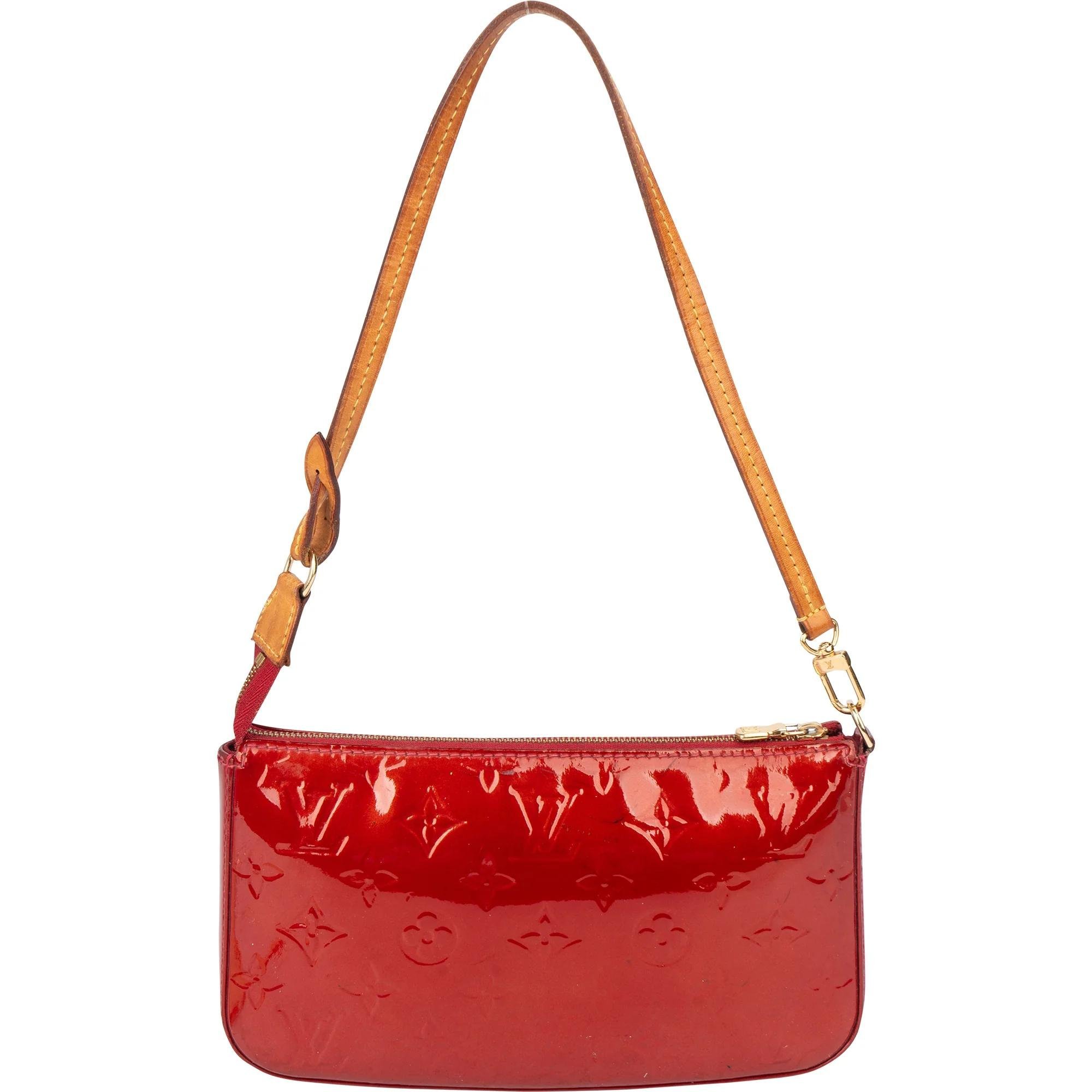 Louis Vuitton Pochette Accessoire patent leather handbag