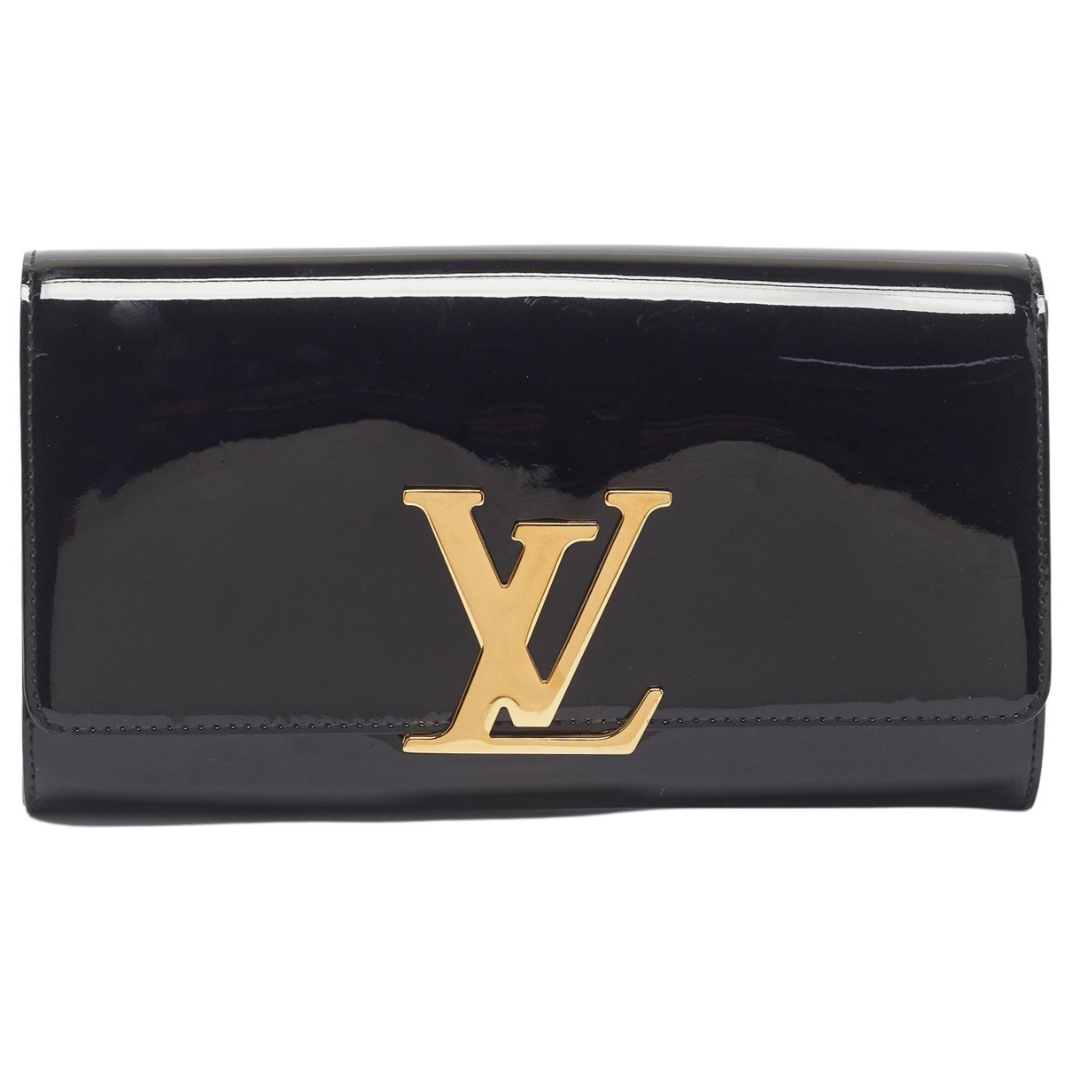 Patent leather clutch bag