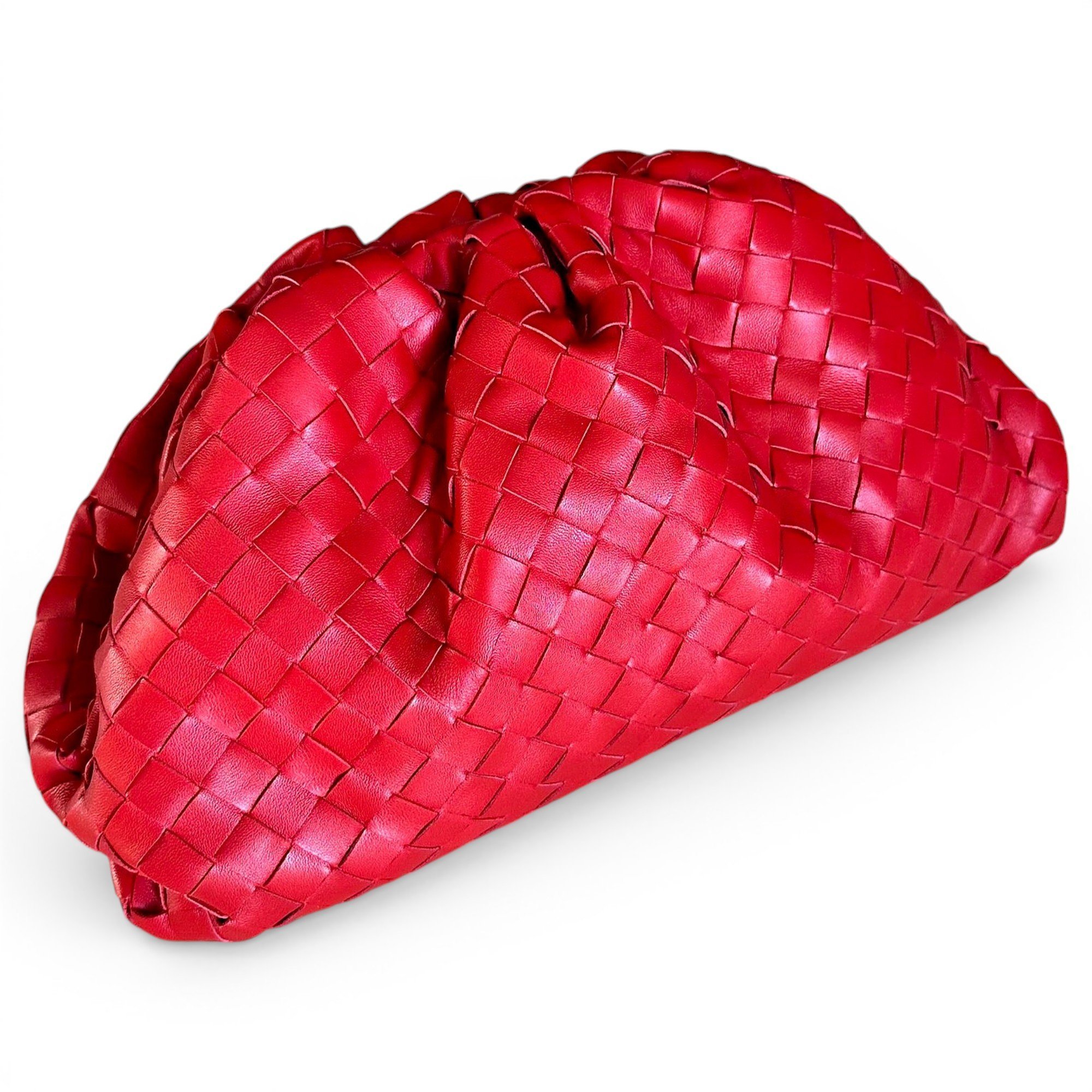 Pouch leather handbag
