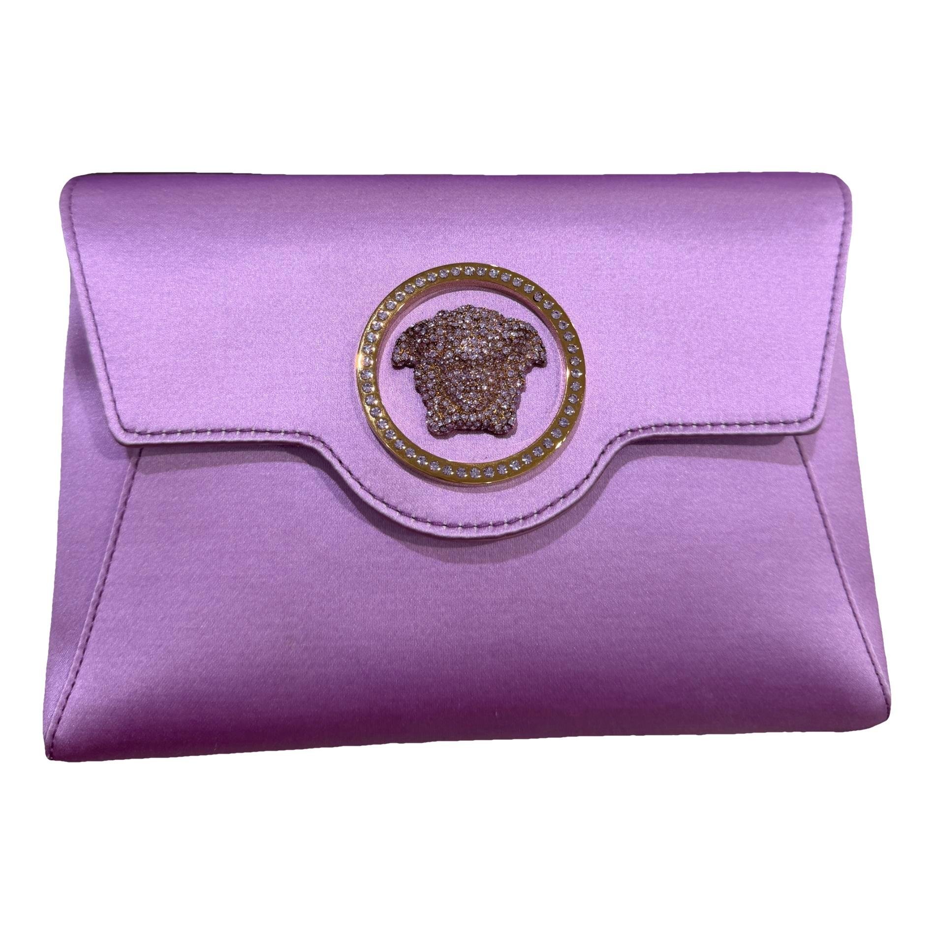 Versace La Medusa silk clutch bag