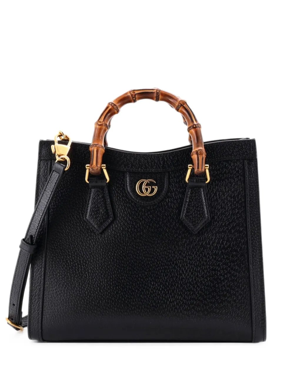 Diana NM Bamboo Handle Leather Small tote bag