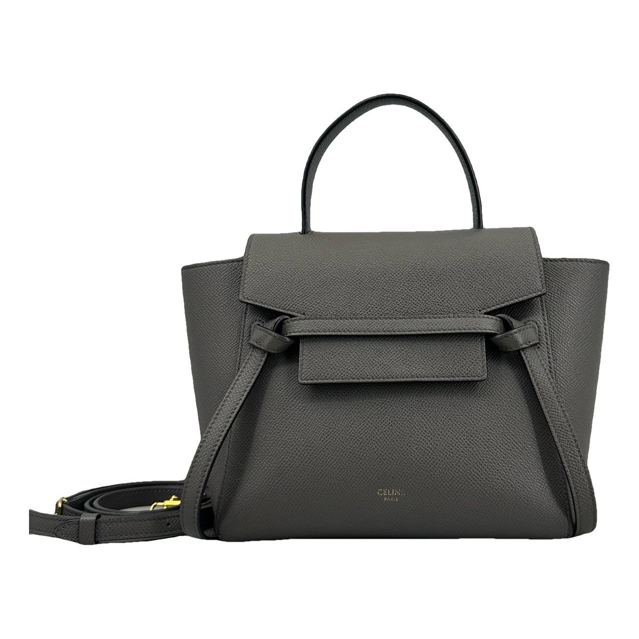 Belt leather handbag