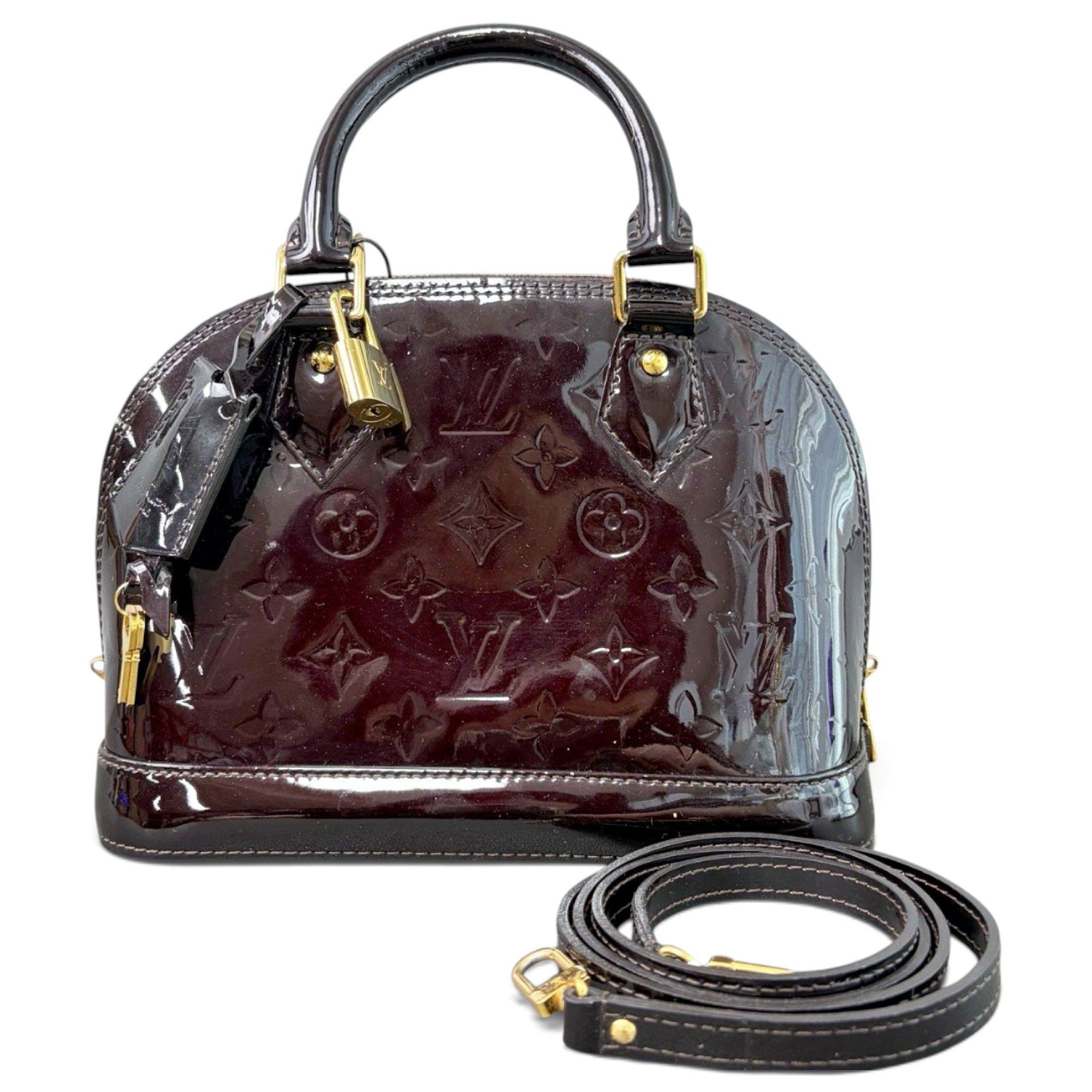 Alma BB patent leather crossbody bag