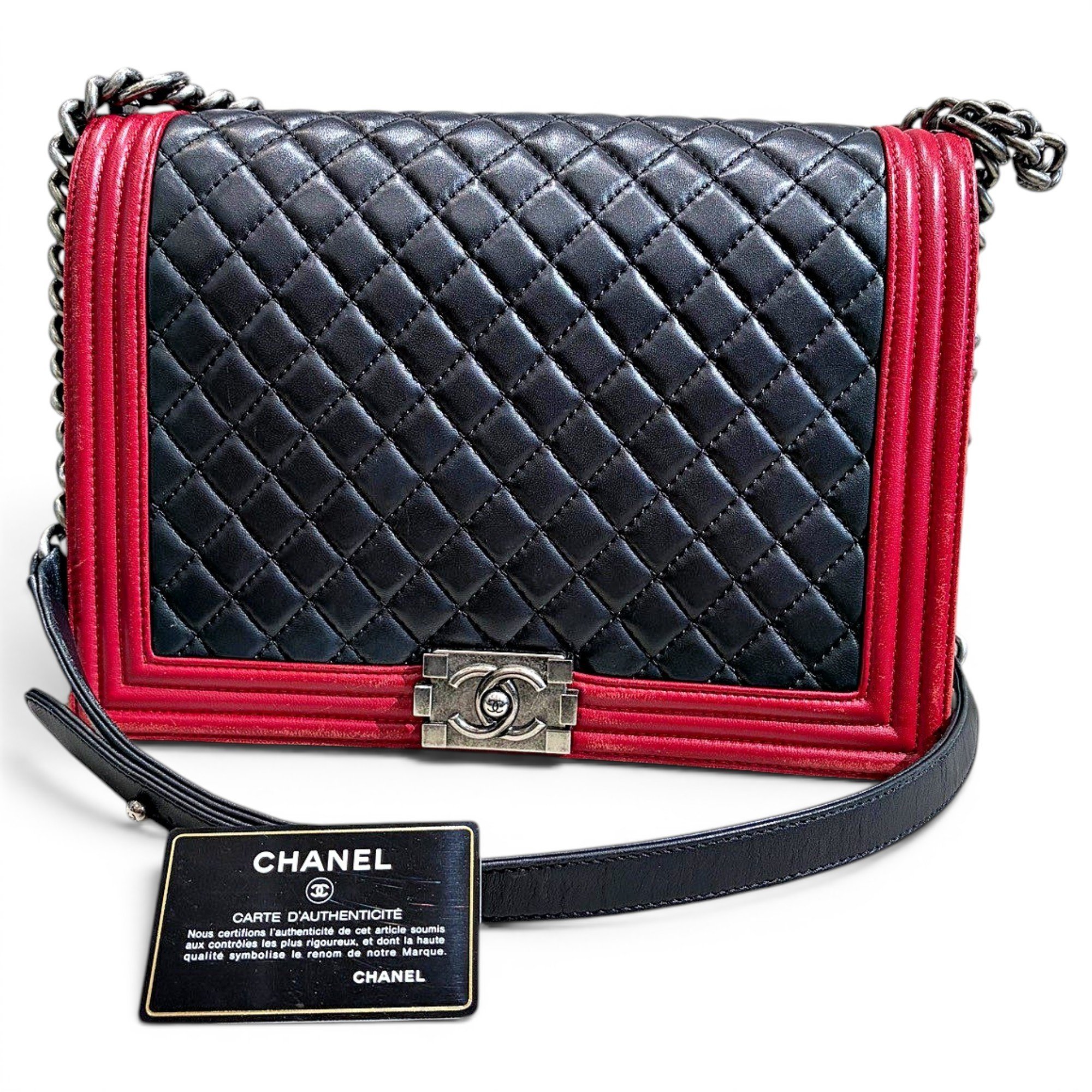 Boy leather crossbody bag