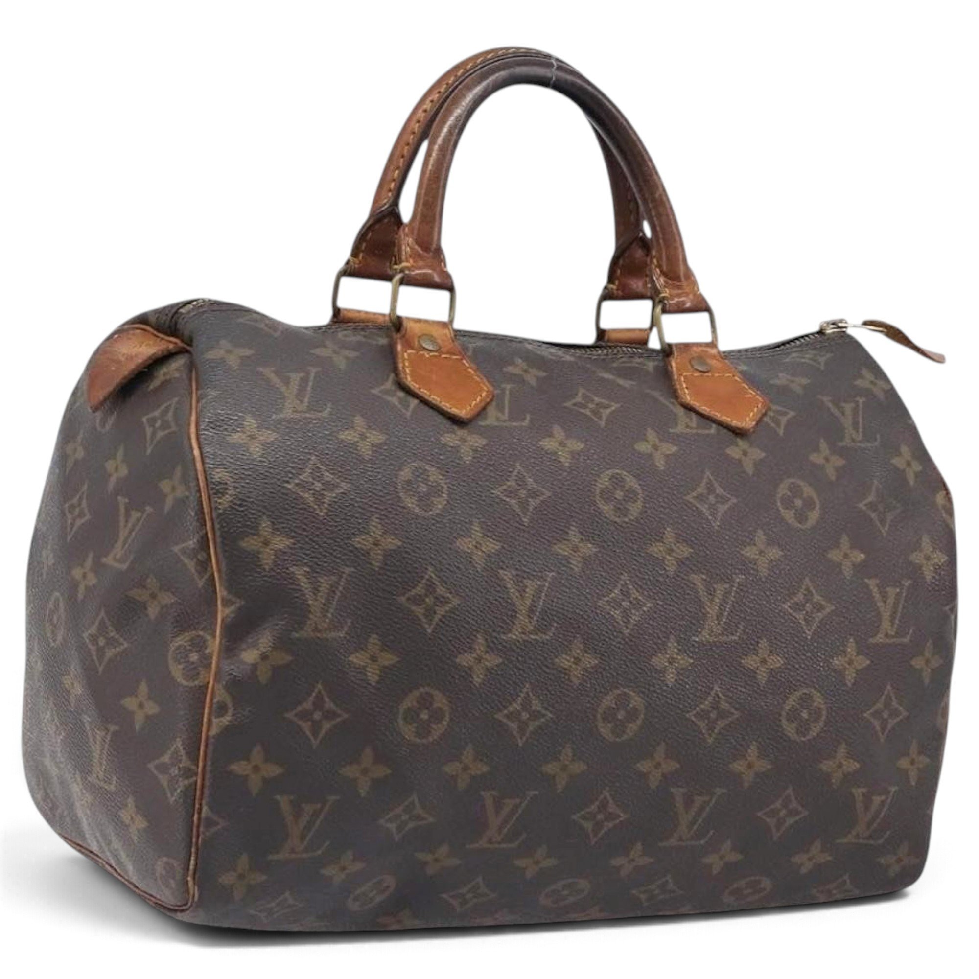 Speedy leather bowling bag