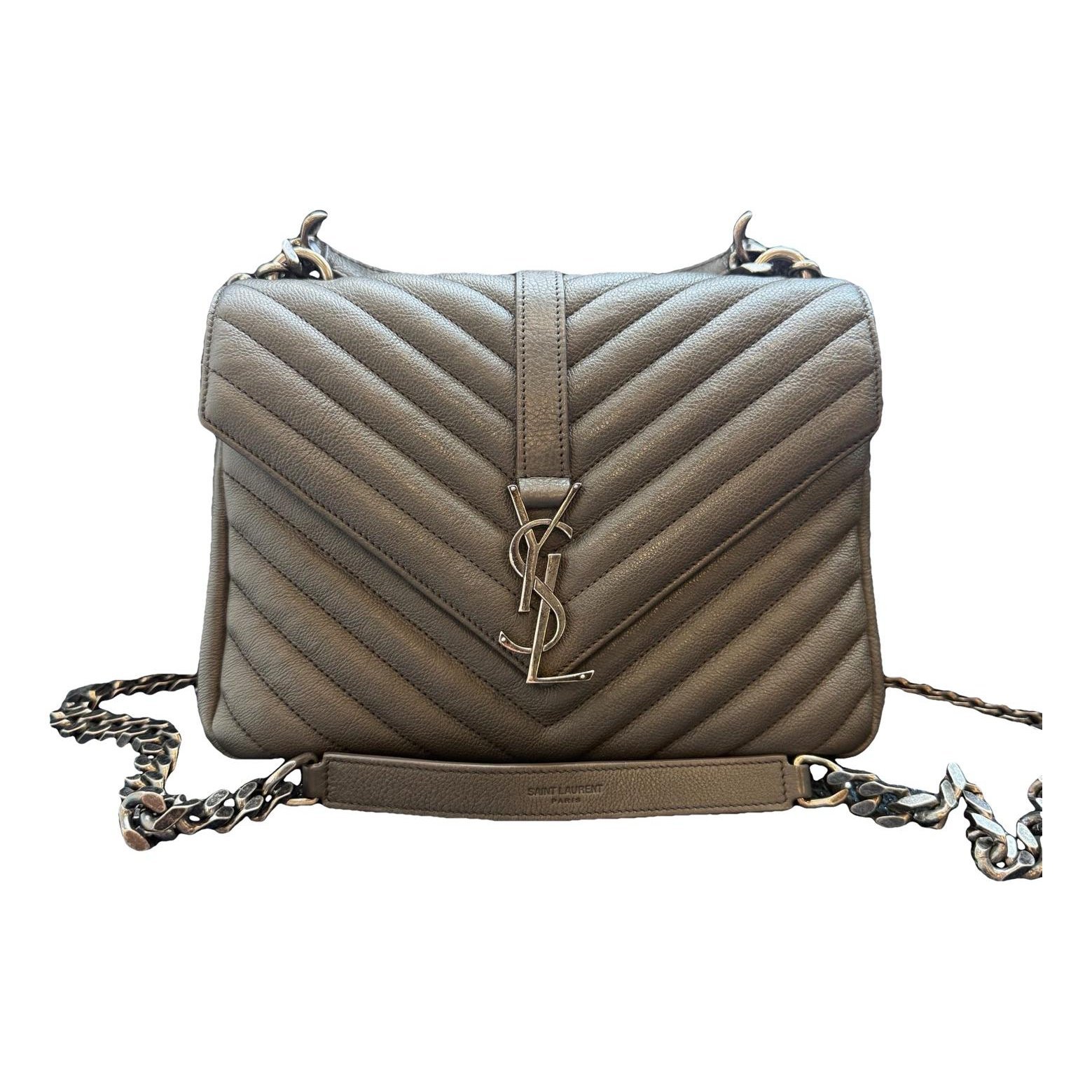 Collége monogramme leather handbag