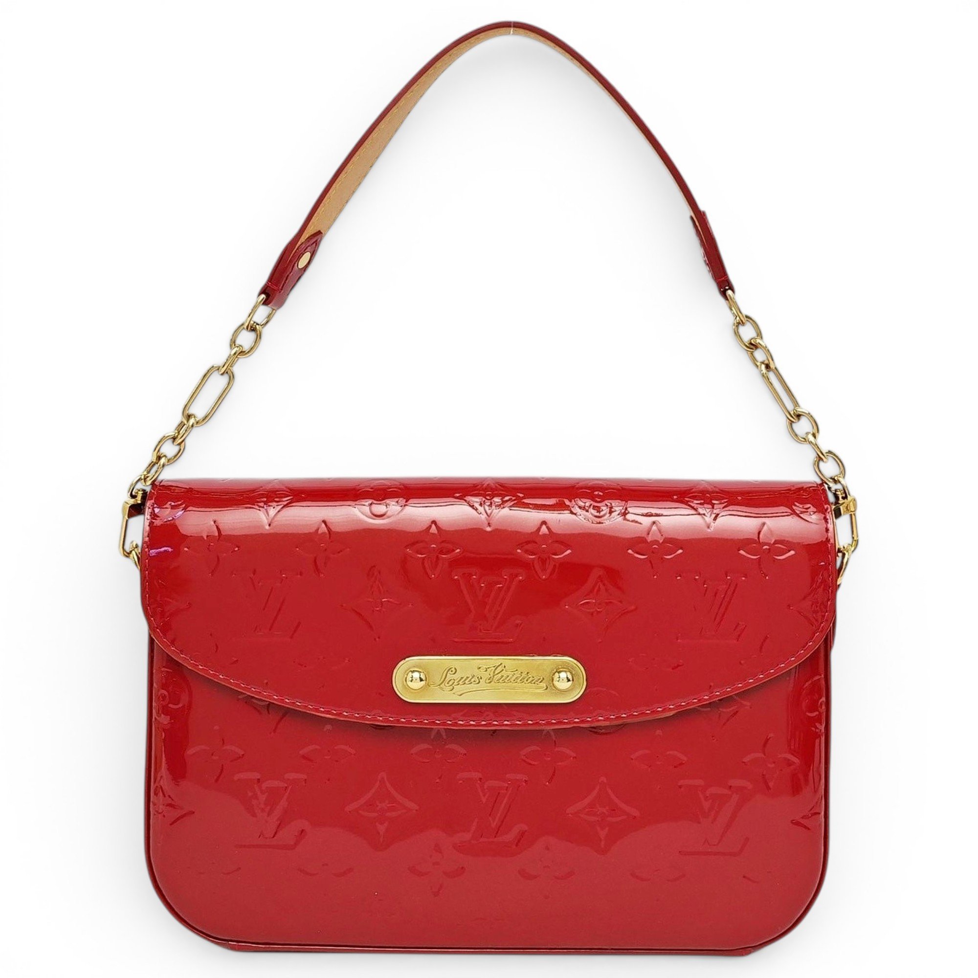 Patent leather handbag