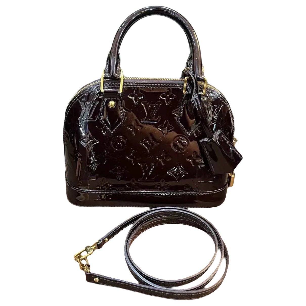 Alma BB patent leather handbag