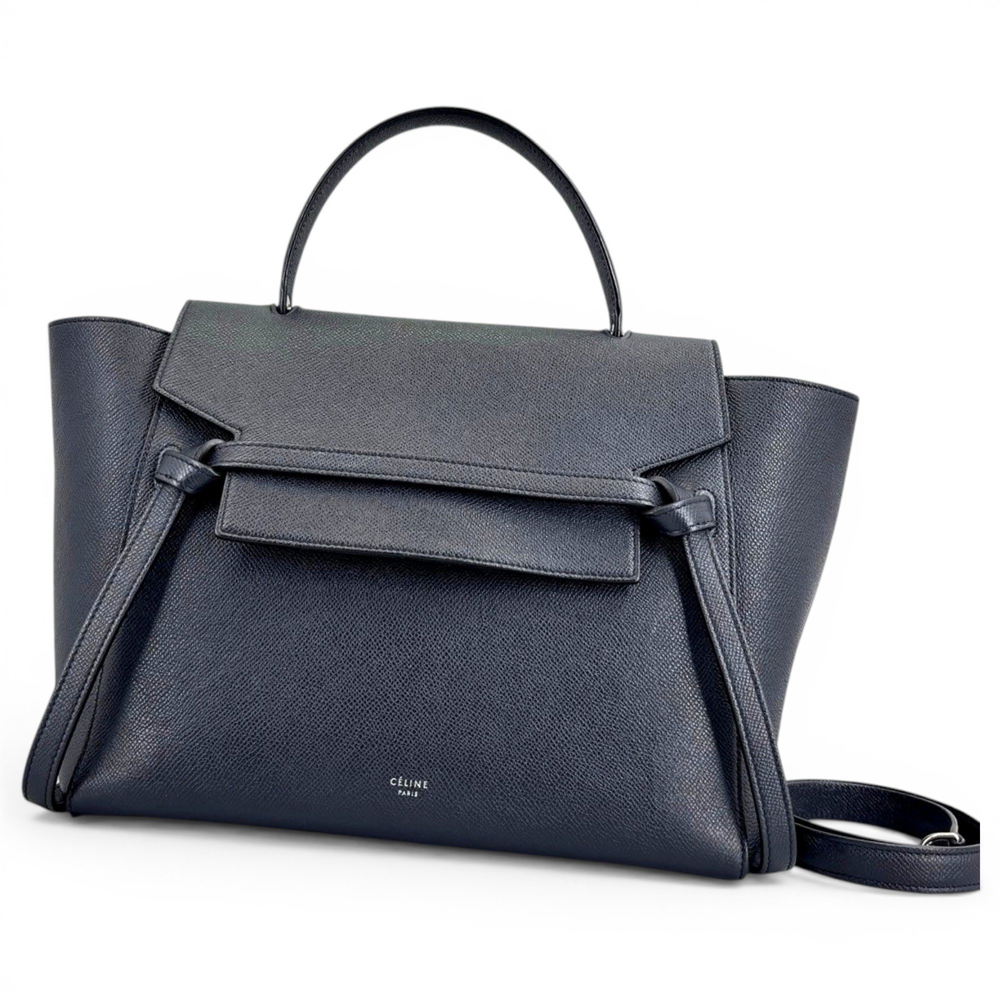 Belt leather handbag