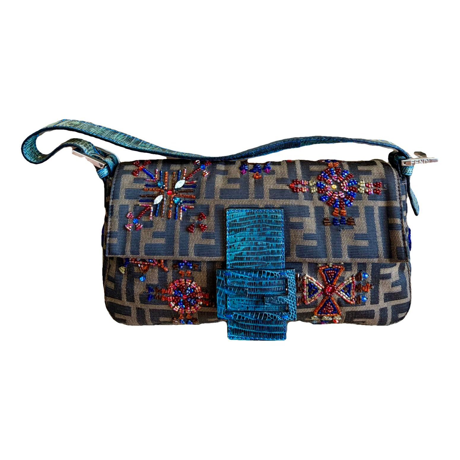 Baguette glitter handbag