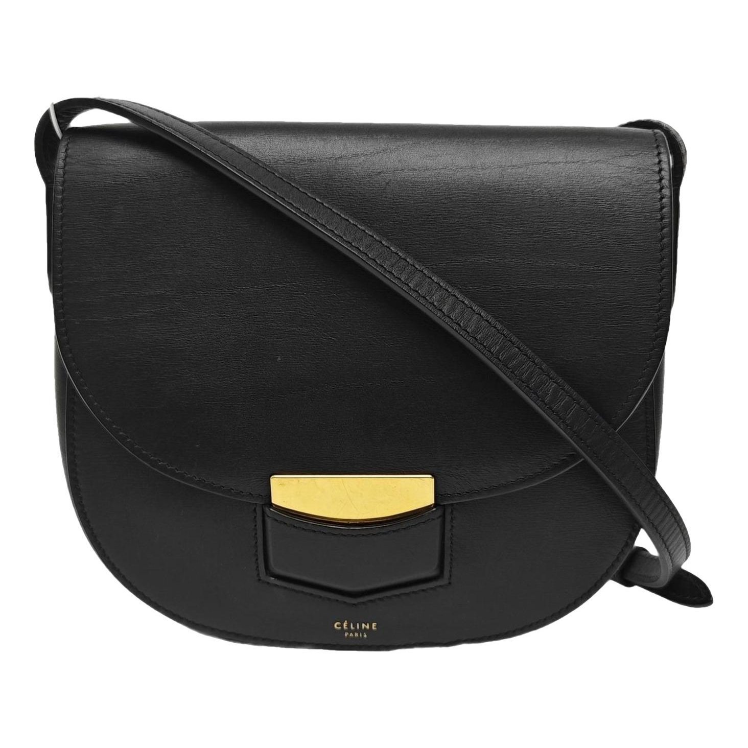 Trotteur leather handbag