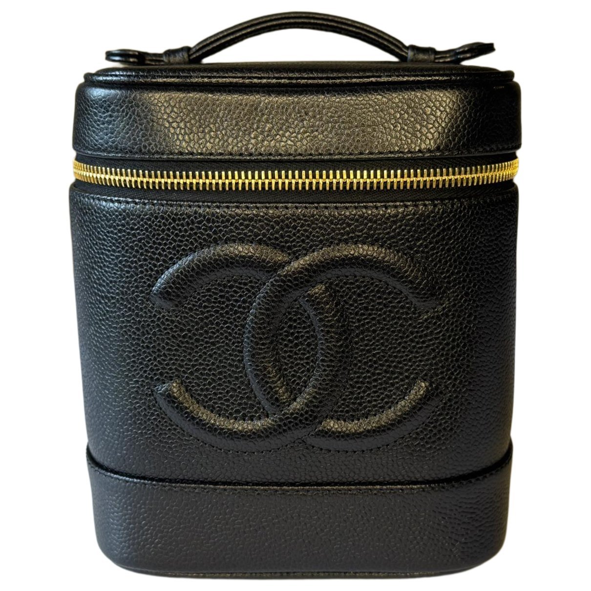Leather vanity case