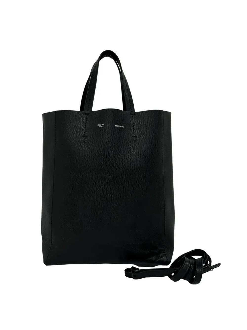 2015 Small Grained Calfskin Vertical Cabas Tote satchel