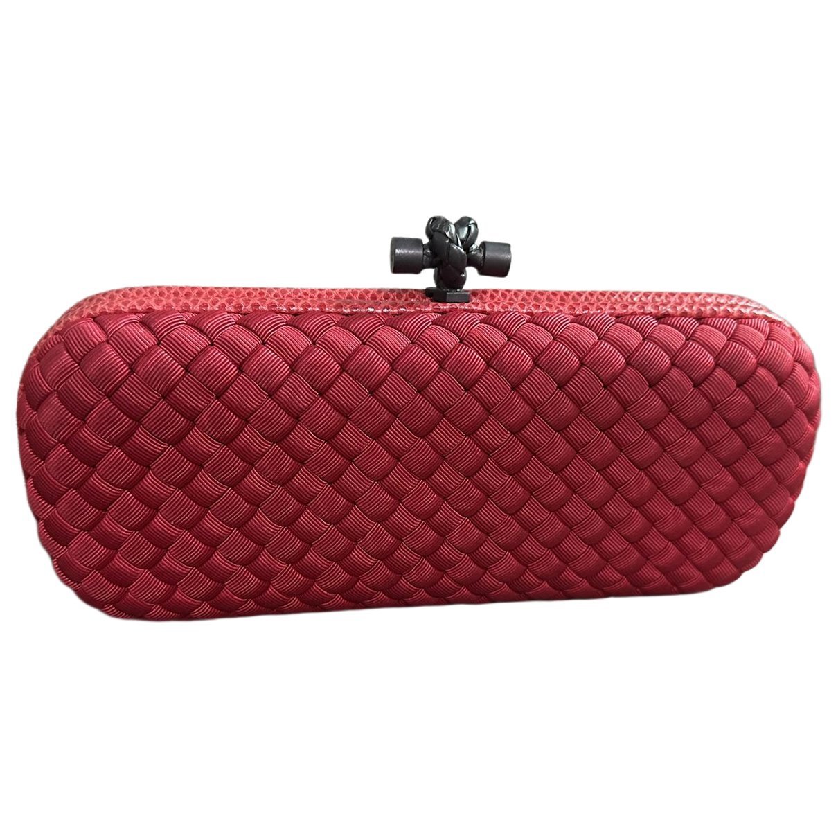 Pochette Knot silk clutch bag