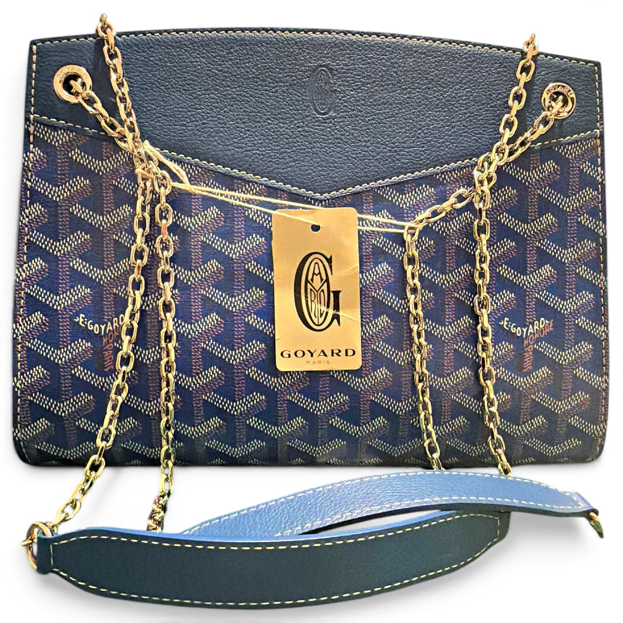 Goyard Rouette leather handbag