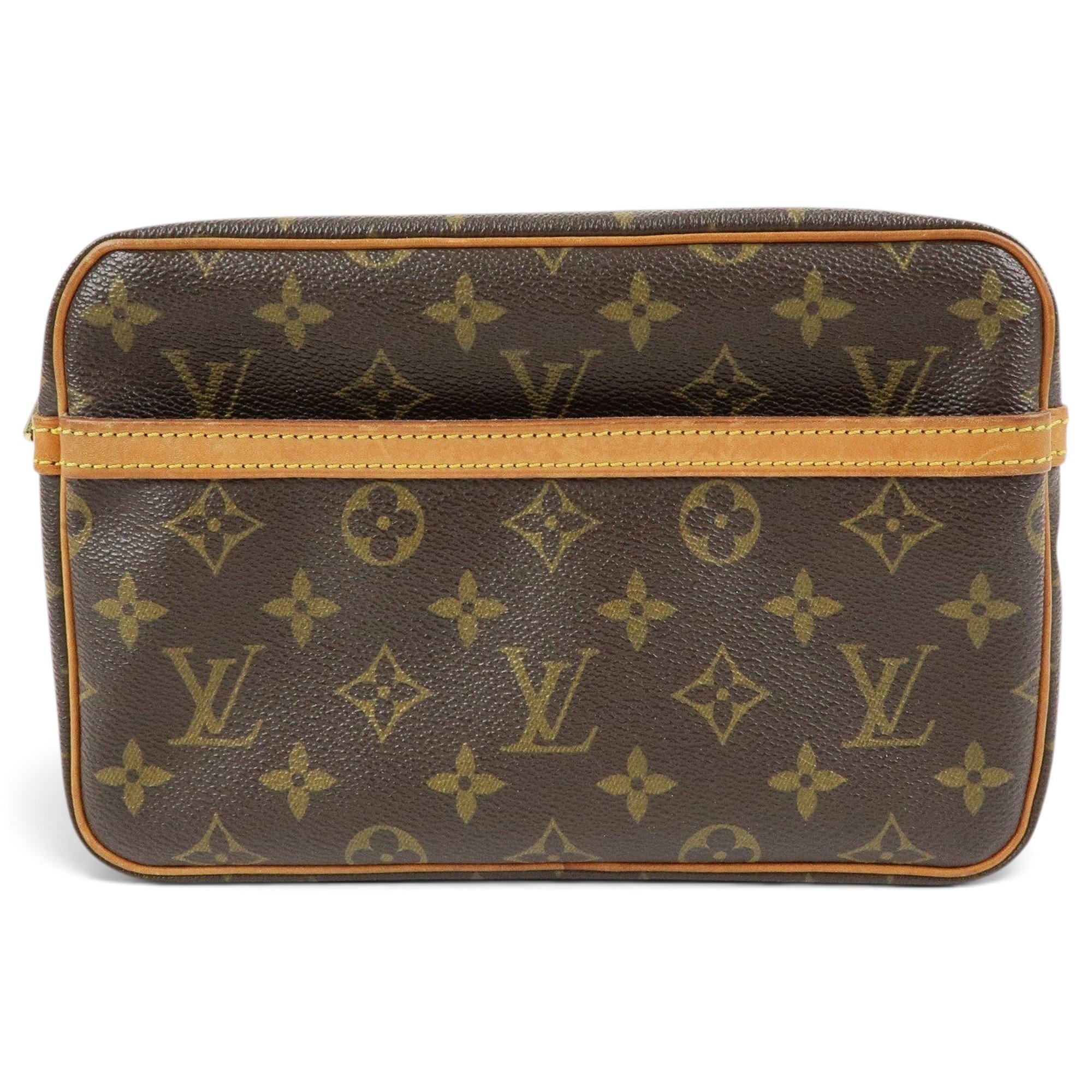 Leather clutch bag