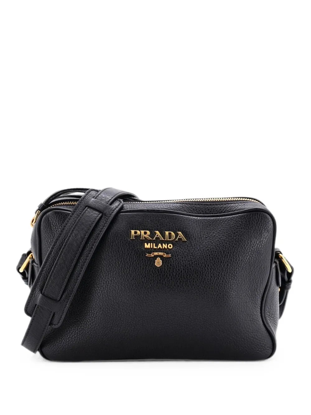Double Zip Camera Bag Vitello Phenix Medium crossbody bag