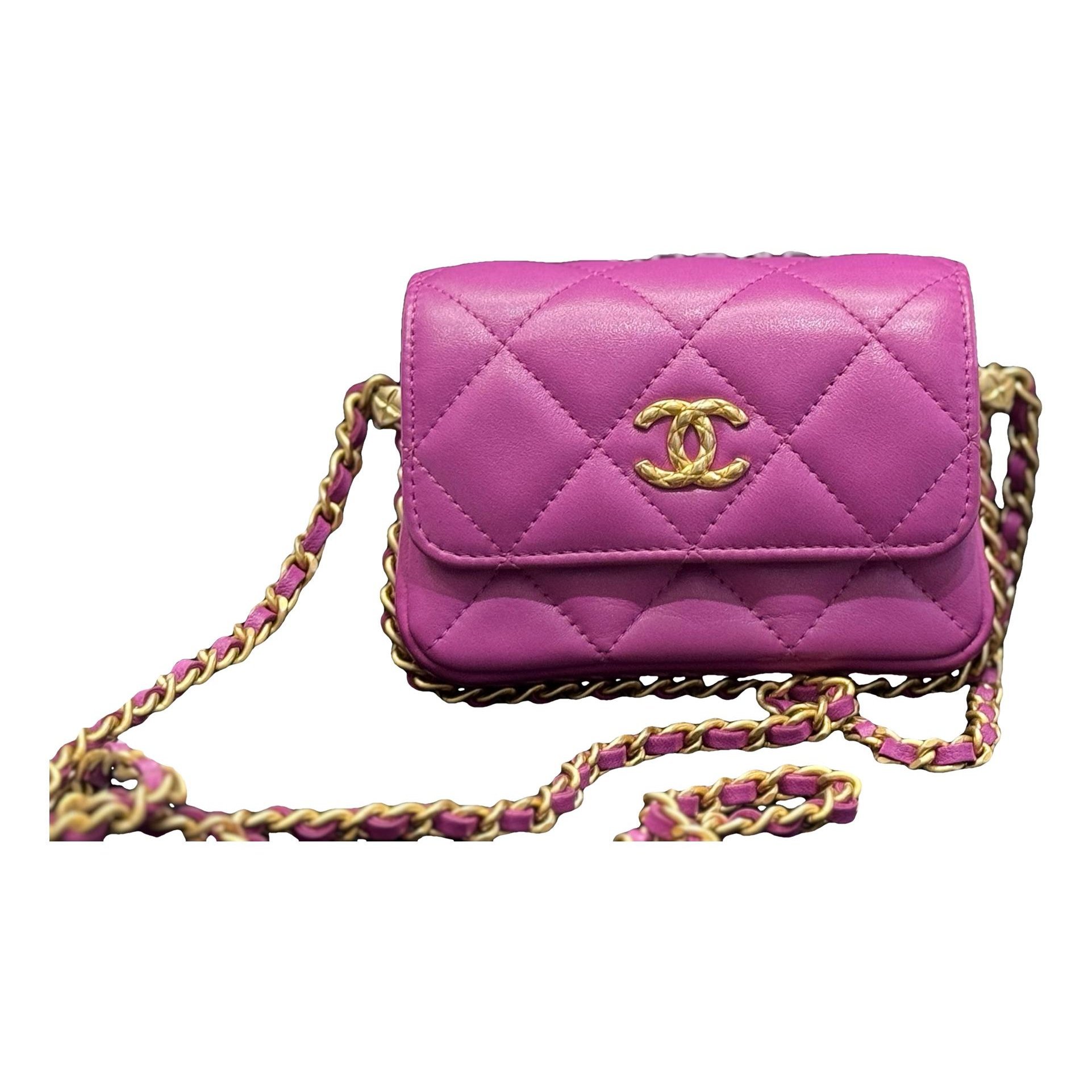 Trendy CC leather handbag