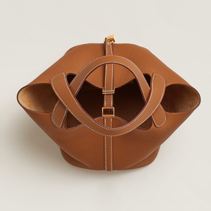 Gold Picotin Lock 22 Bag