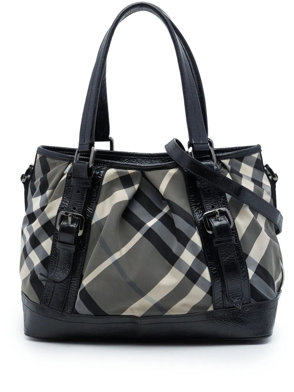 2000-2017 Medium Beat Check Nylon Lowry satchel