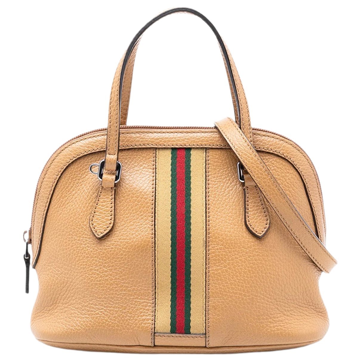 Dôme leather satchel