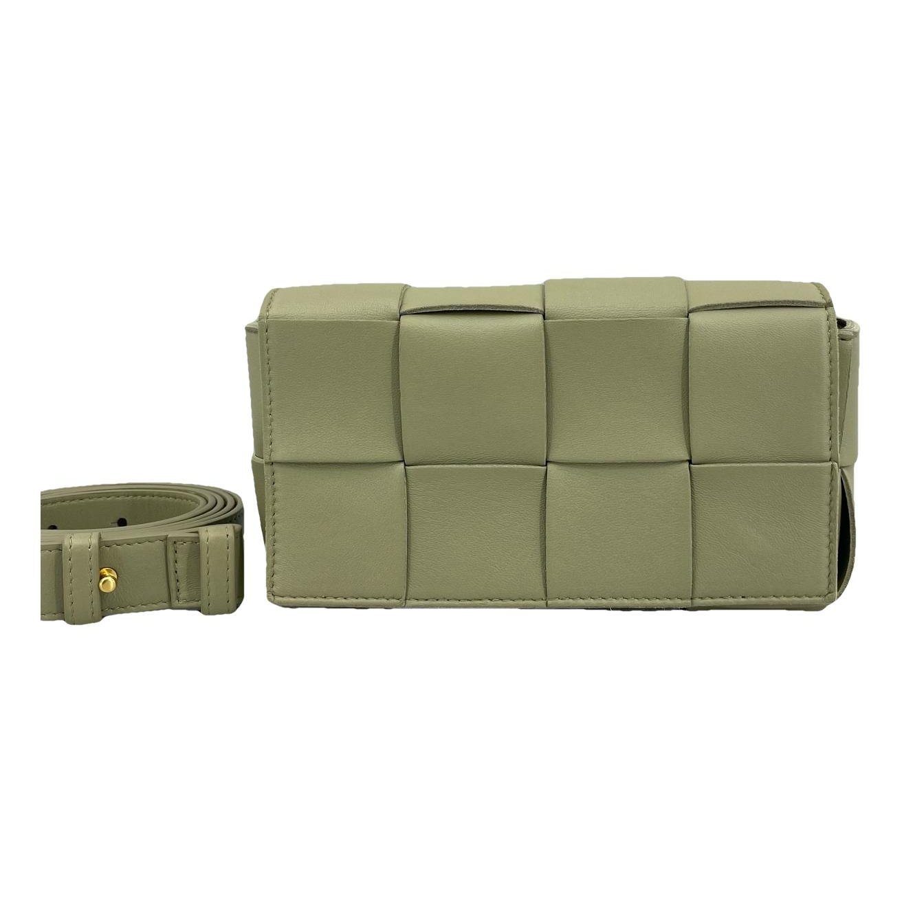 Cassette leather handbag