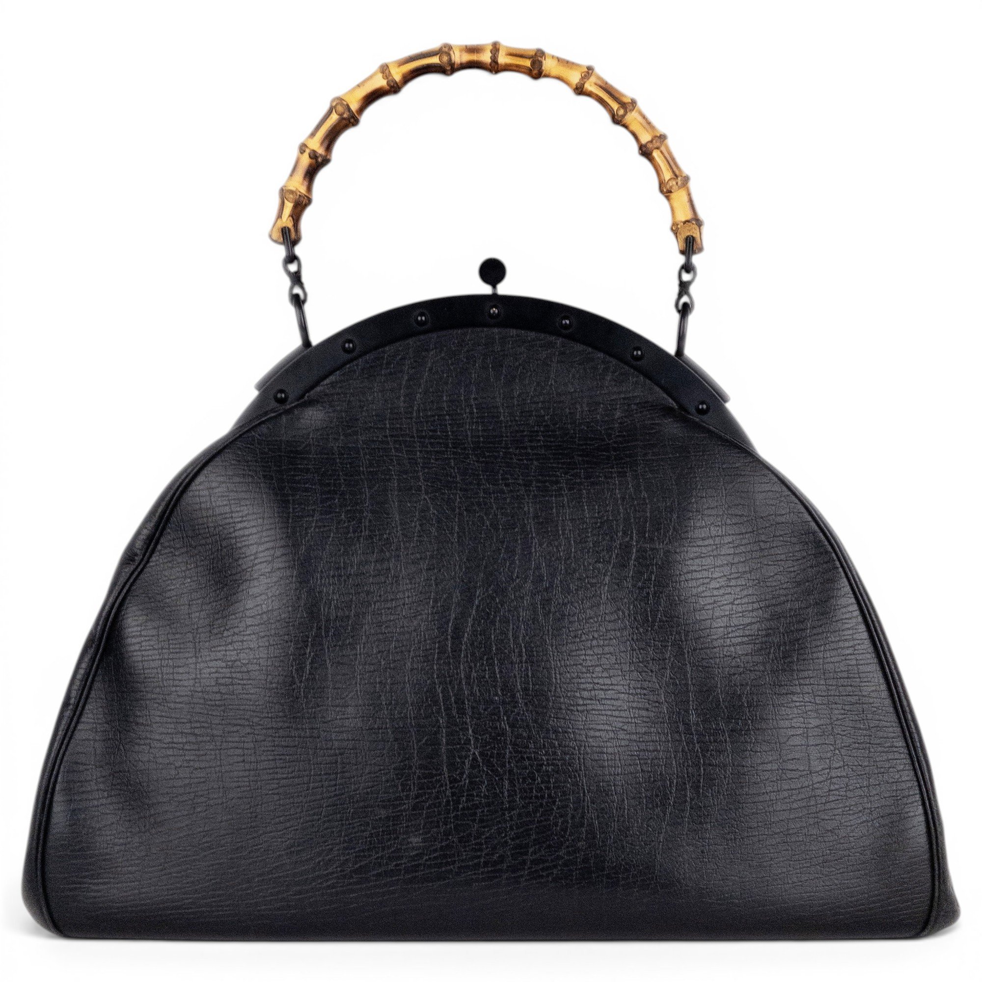Bamboo leather handbag