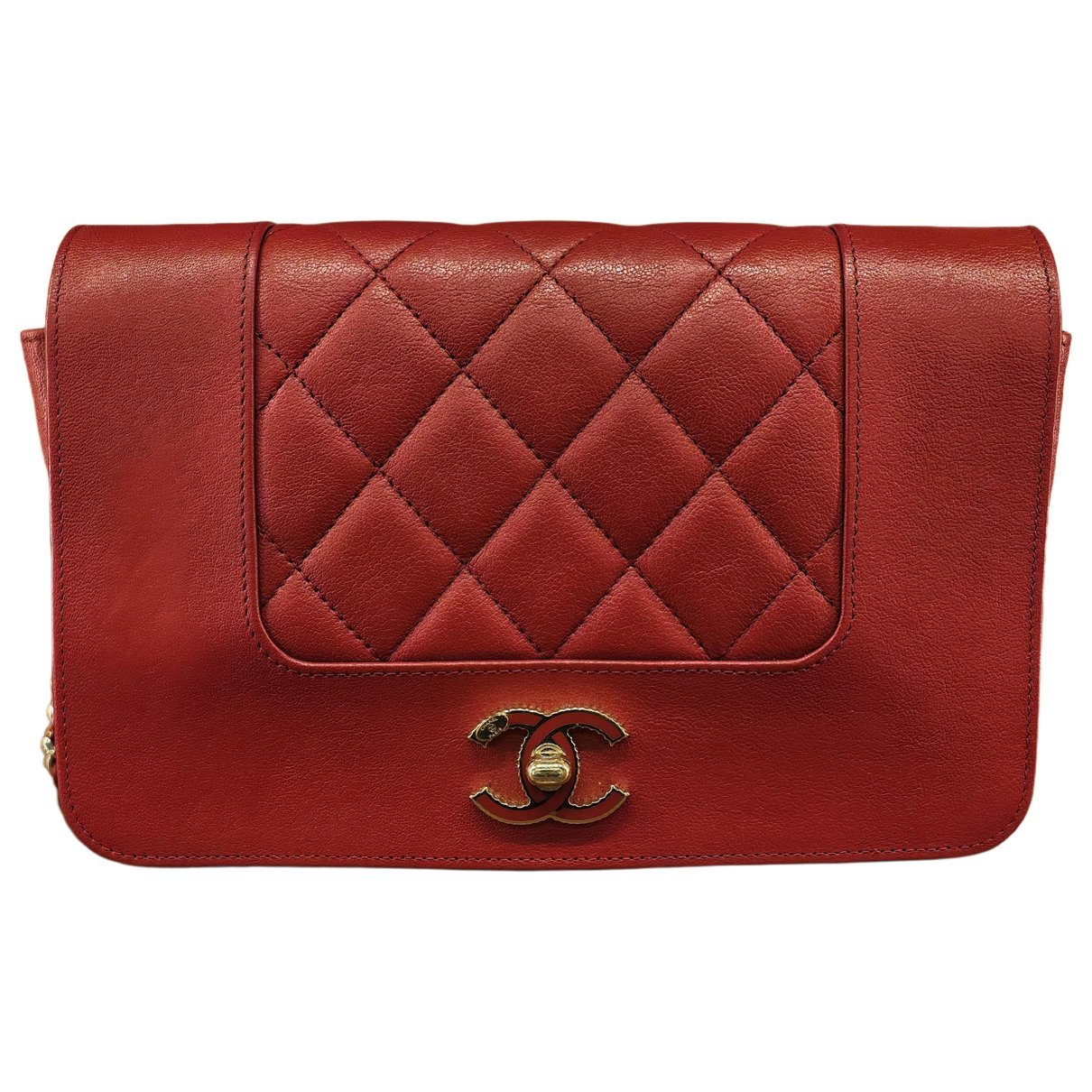 Wallet On Chain leather crossbody bag
