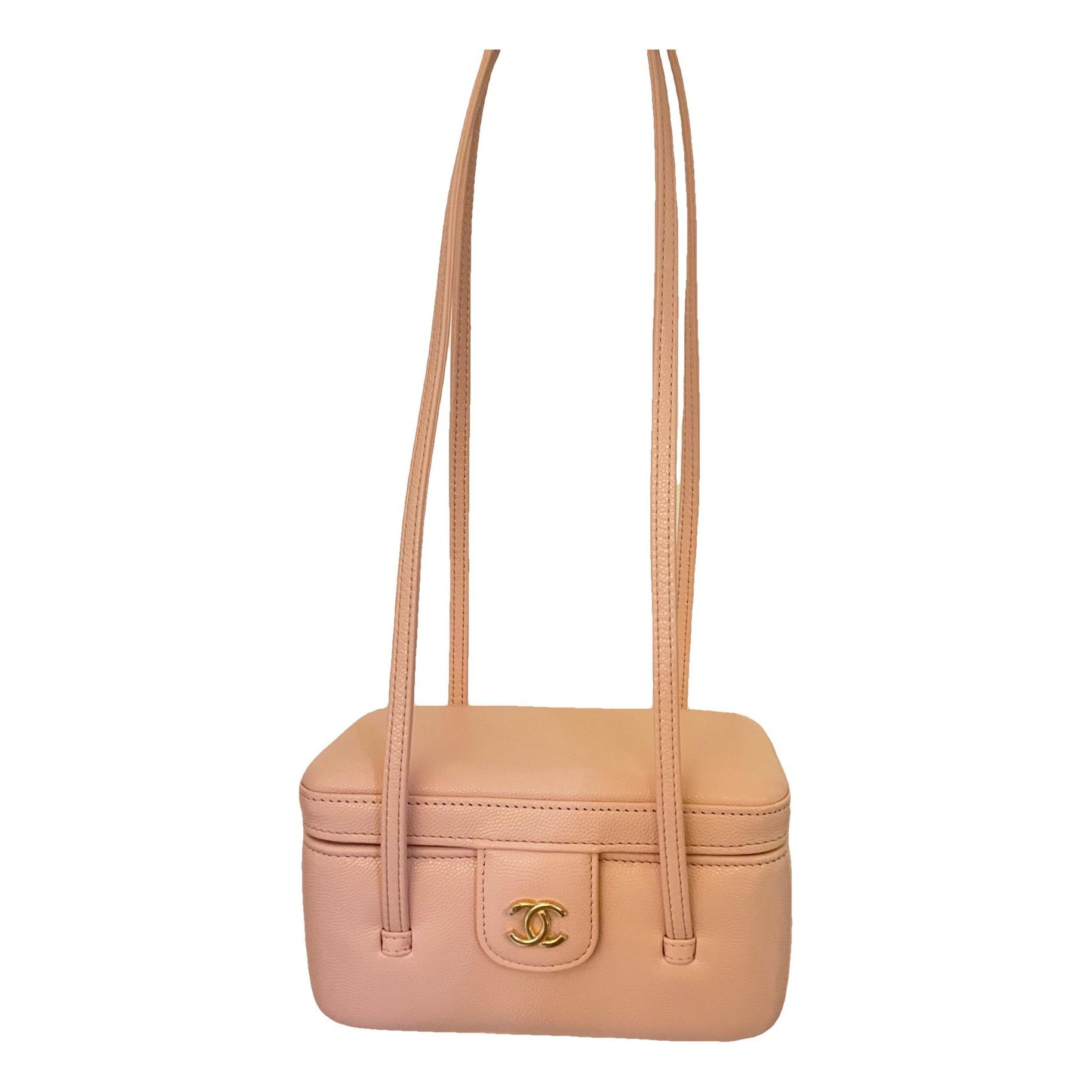 Trendy CC Vanity leather handbag