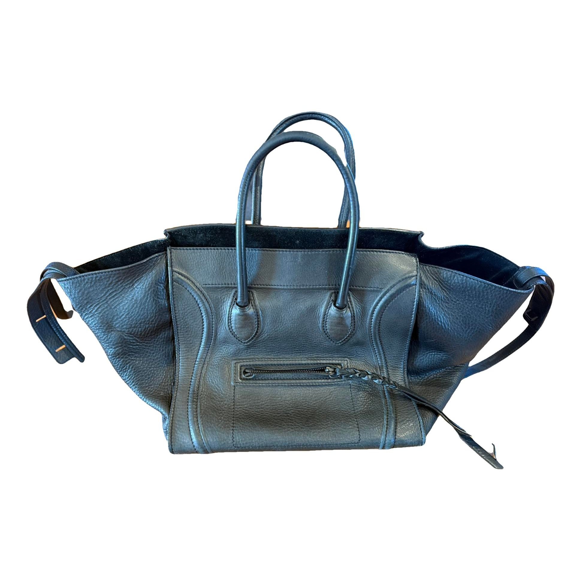Celine Luggage Phantom leather handbag
