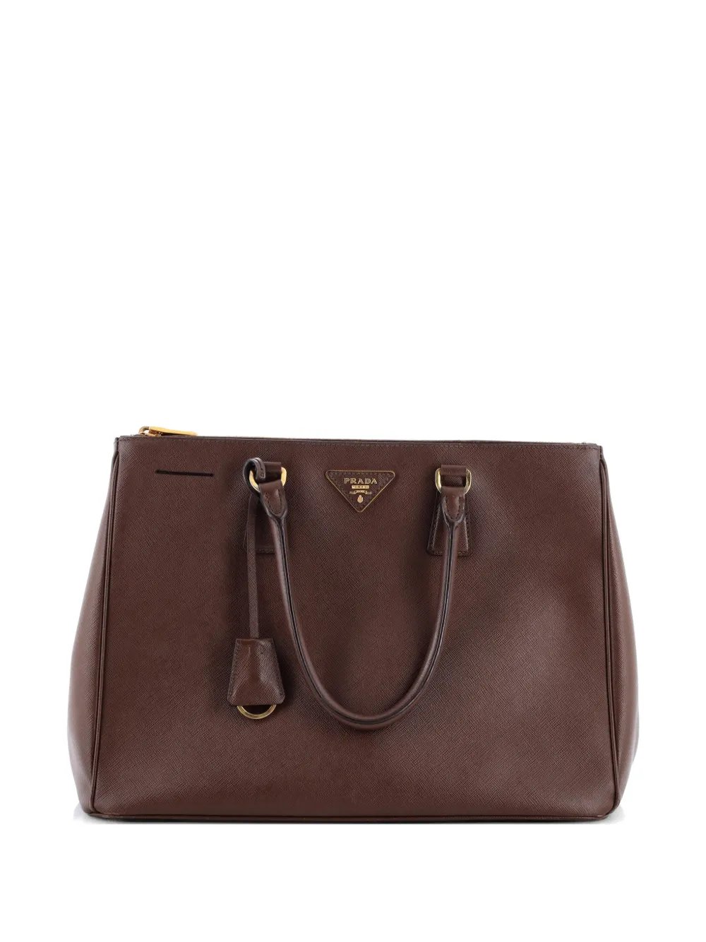 Double Zip Lux Saffiano Leather Large tote bag