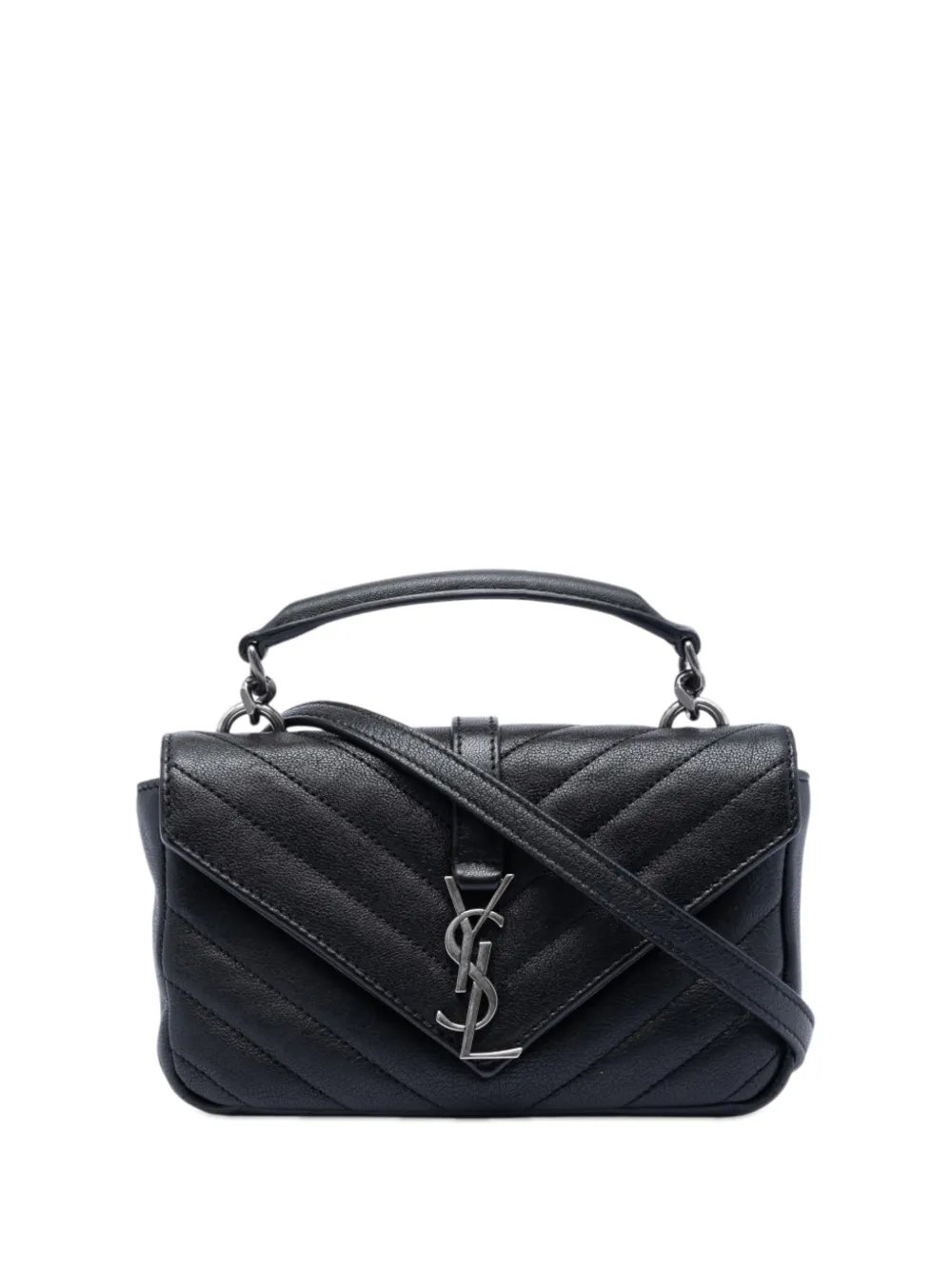 2017 Mini Chevron Sheepskin Monogram College satchel