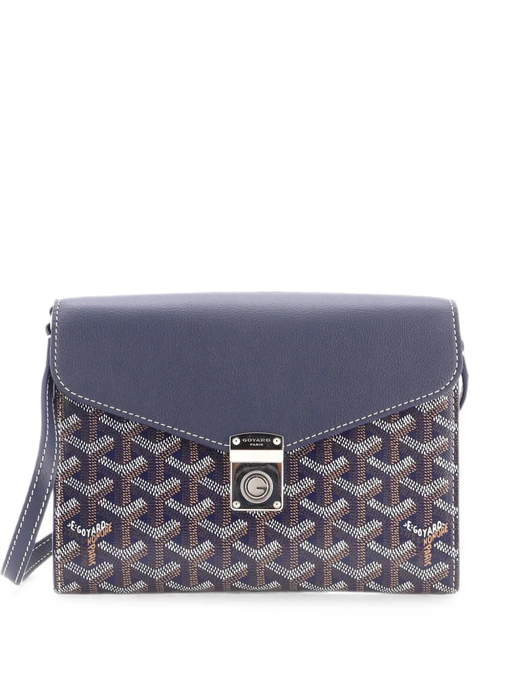 Goyard Chypre Wallet on Strap Coated Canvas with Leather crossbody bag