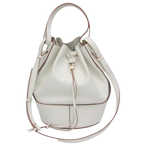 Balloon leather handbag