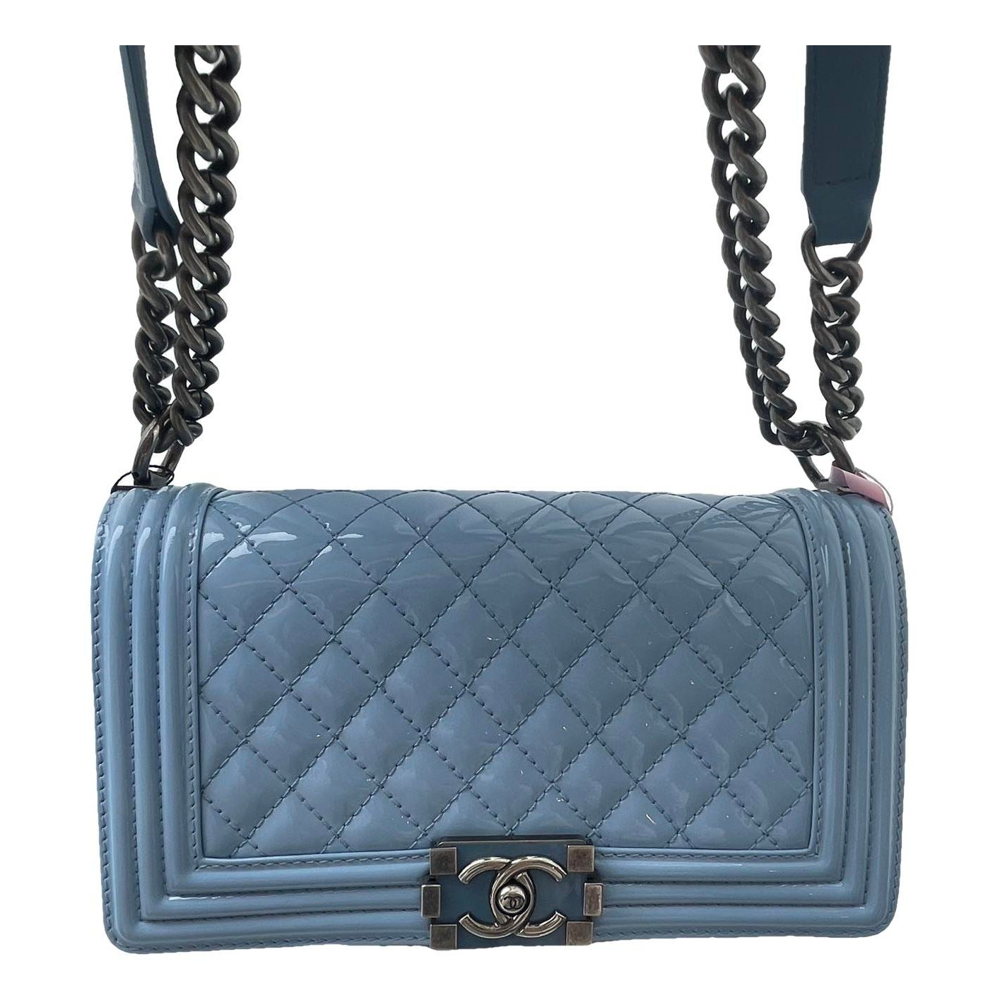 Boy patent leather crossbody bag