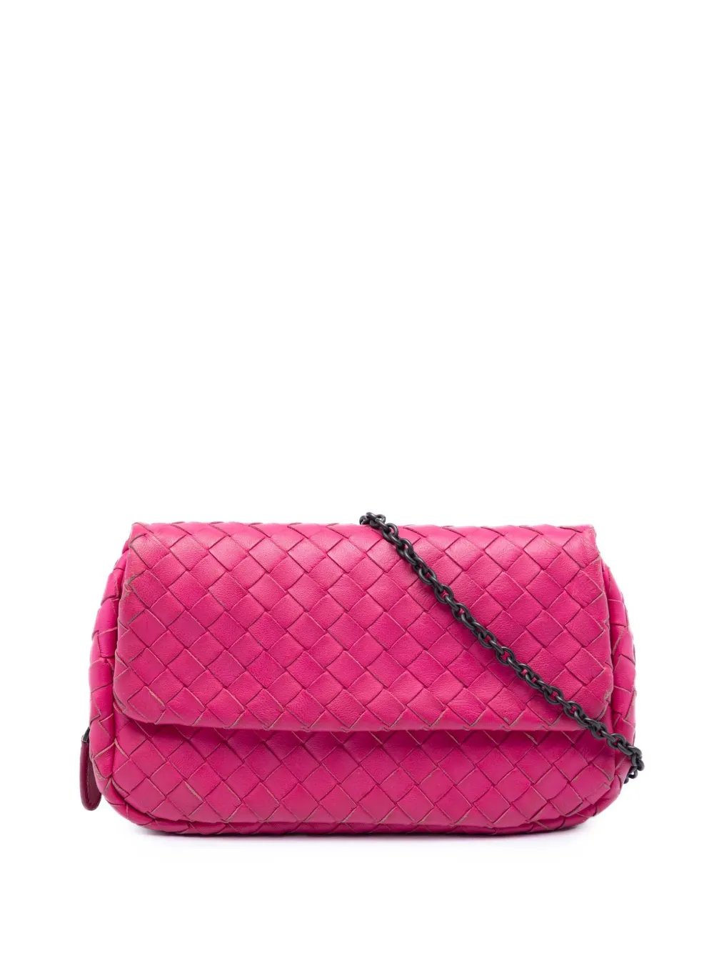 2012-2026 Mini Nappa Intrecciato Expandable Chain Flap crossbody bag