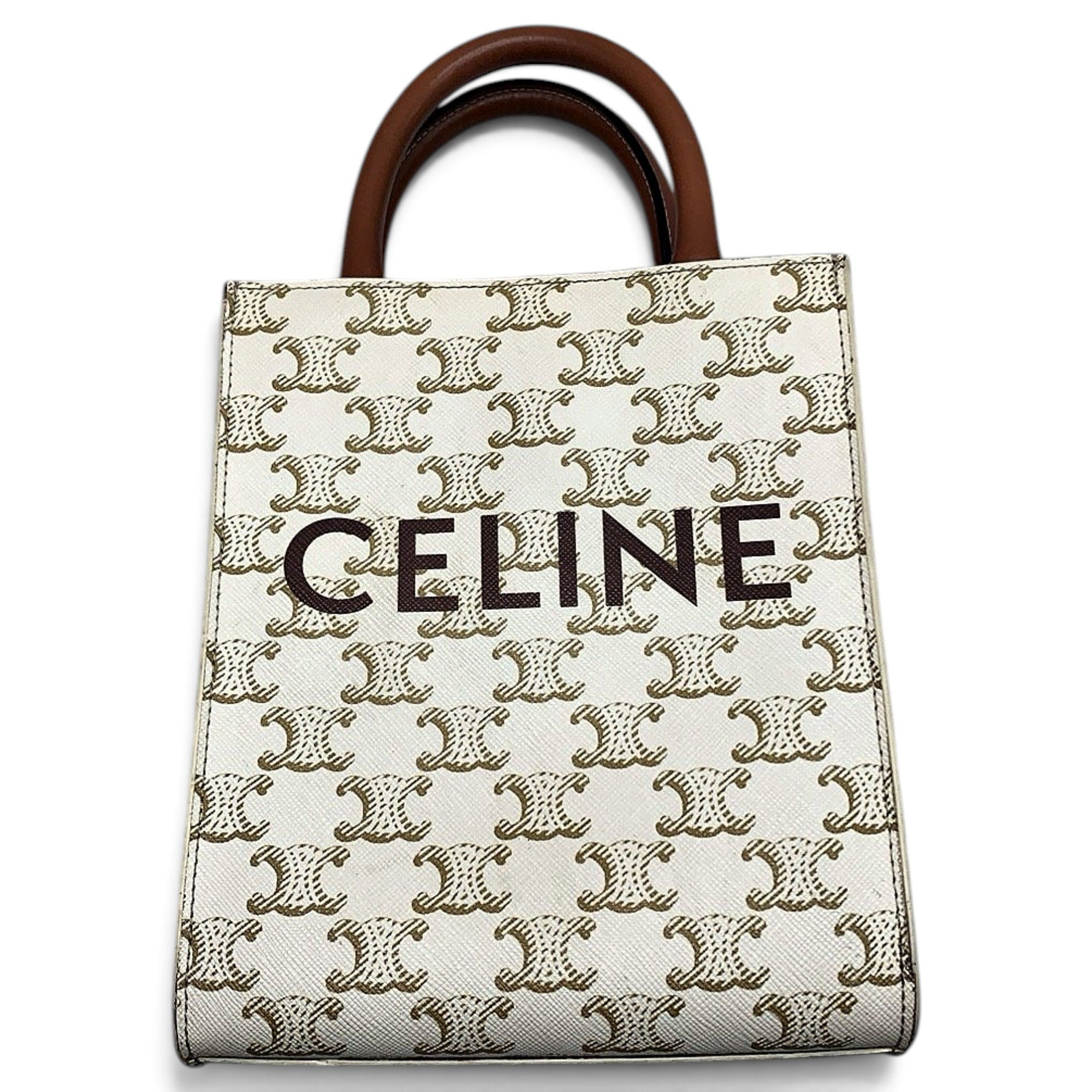 Cabas Vertical leather tote