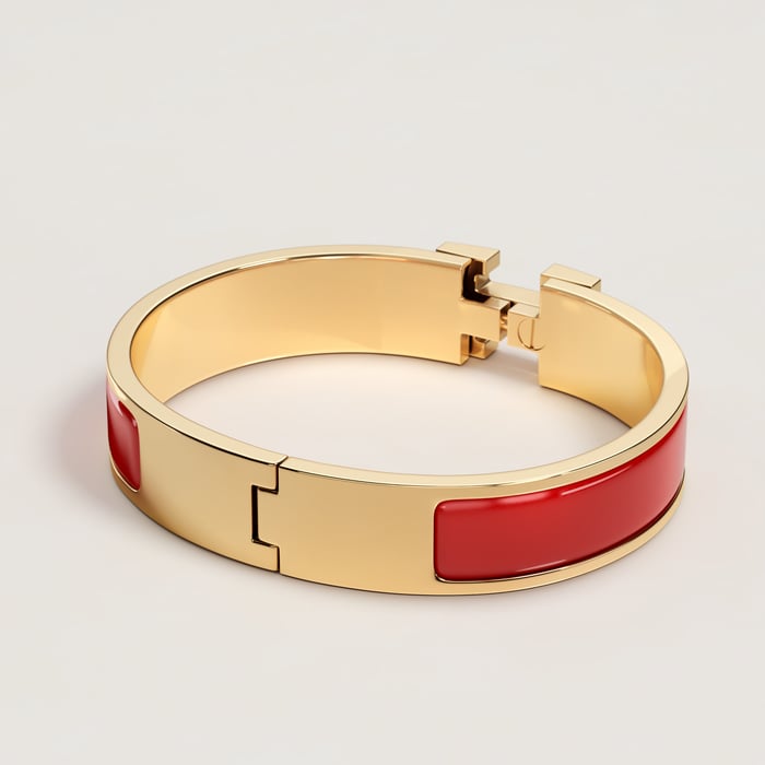 Rouge Amarante Clic H Bracelet