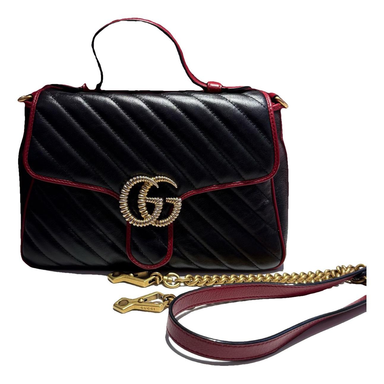 GG Marmont Flap leather handbag