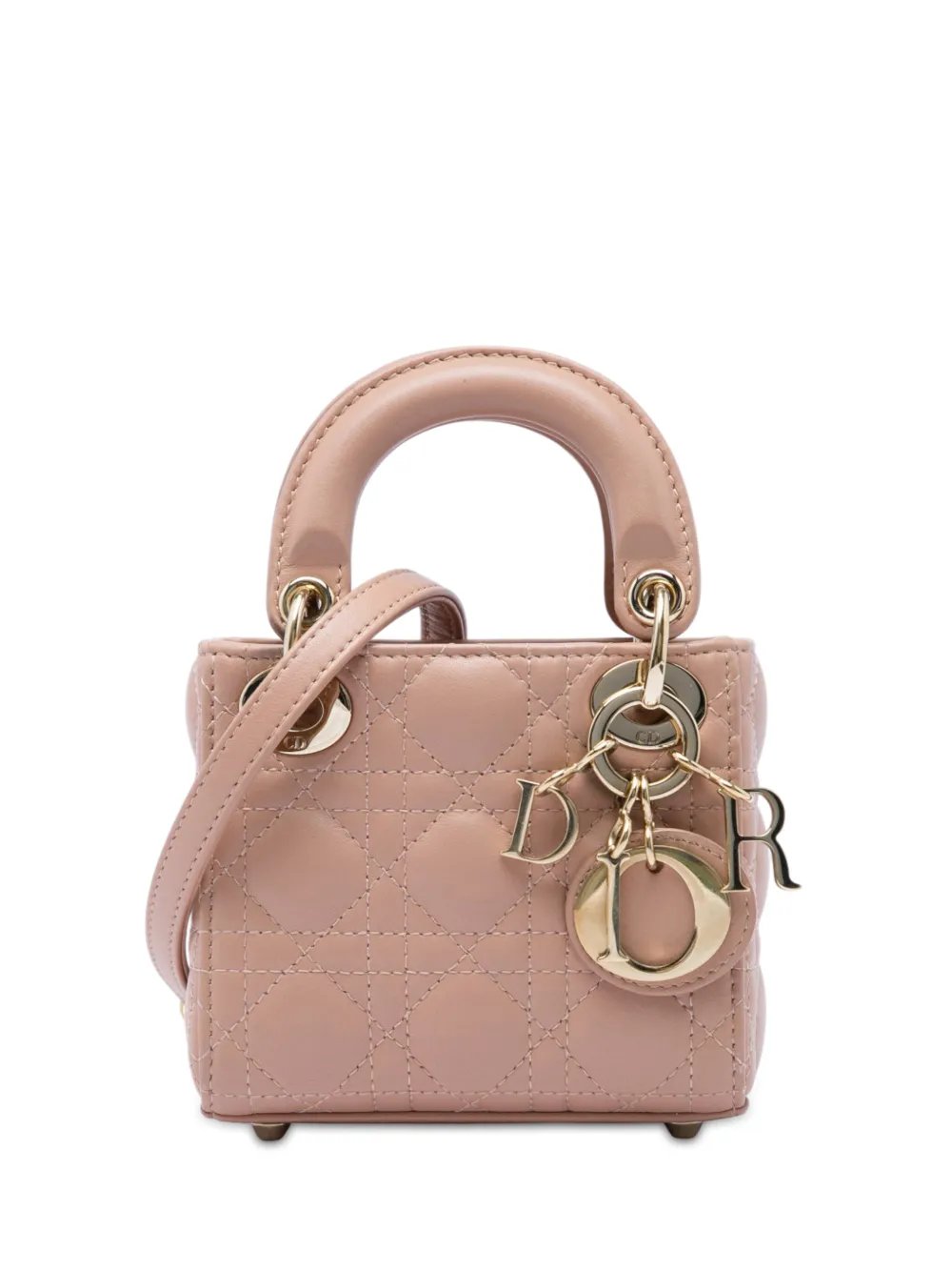 2022 Micro Lambskin Cannage Lady Dior satchel