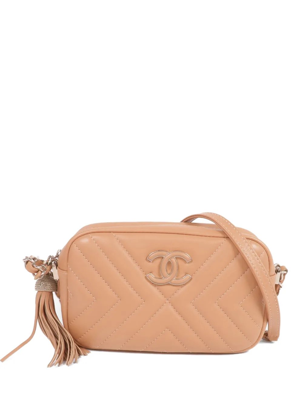 CC mark tassel-detail shoulder bag