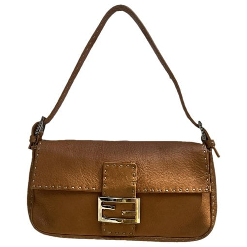 Baguette leather handbag