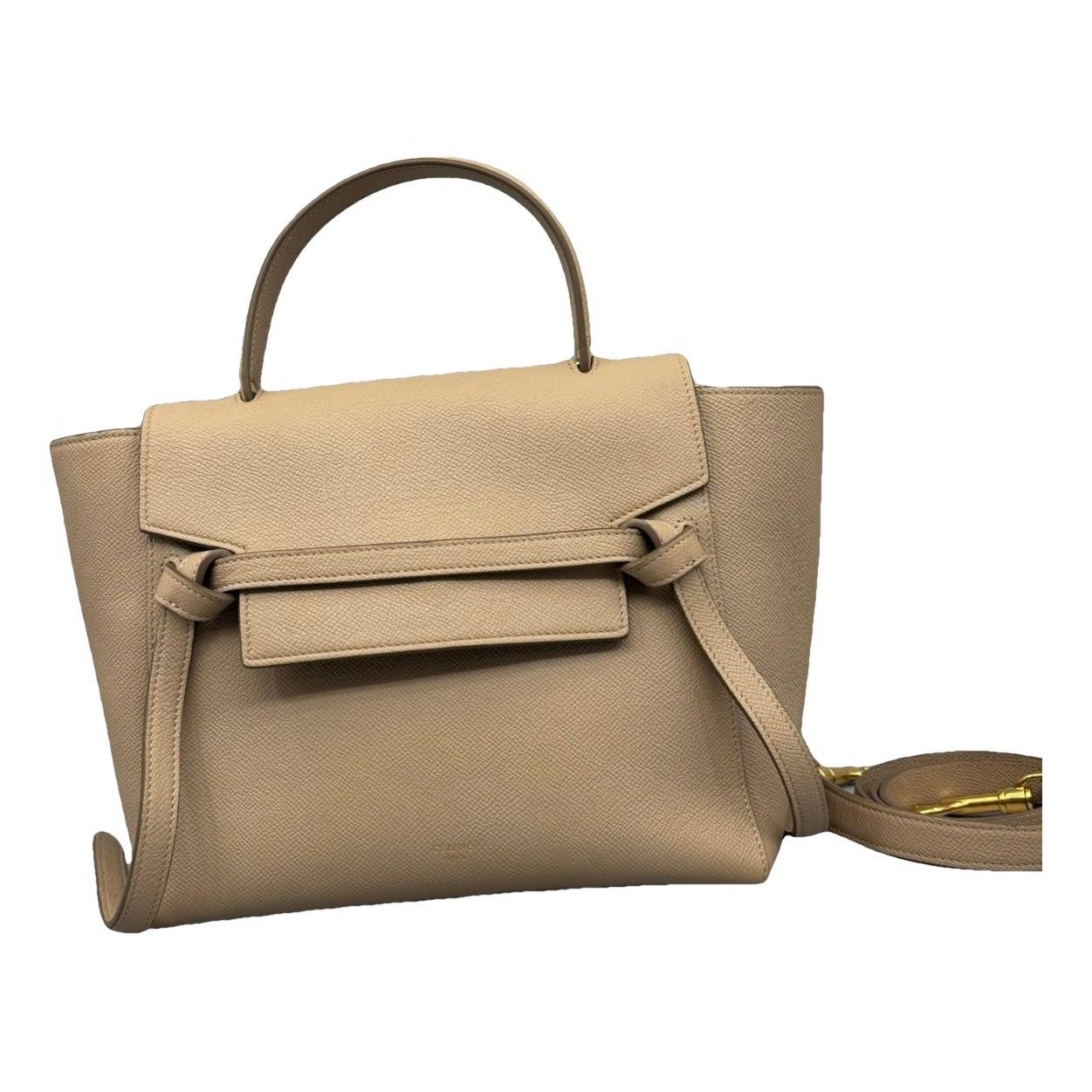 Belt leather handbag