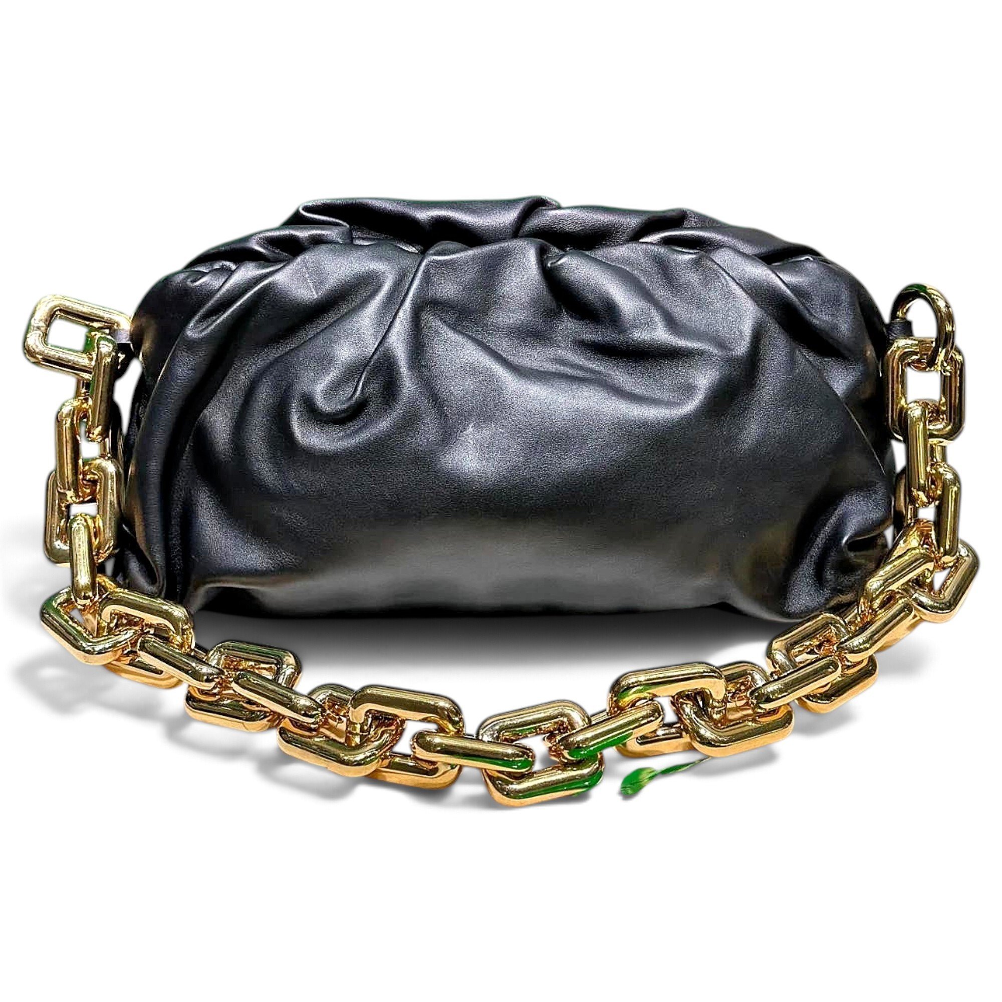 Chain Pouch leather handbag