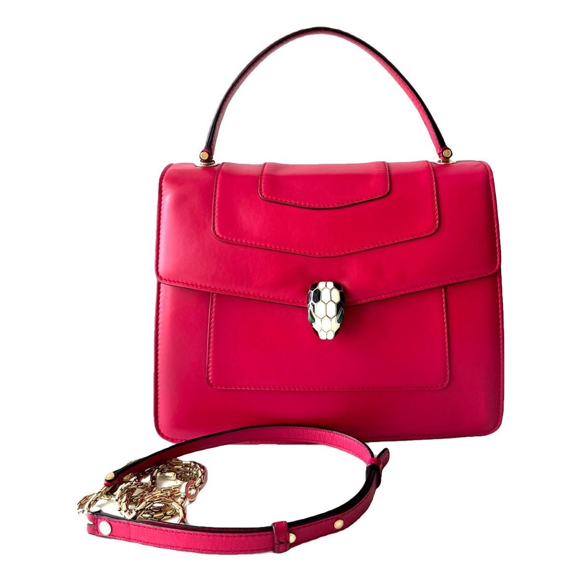 Serpenti leather handbag