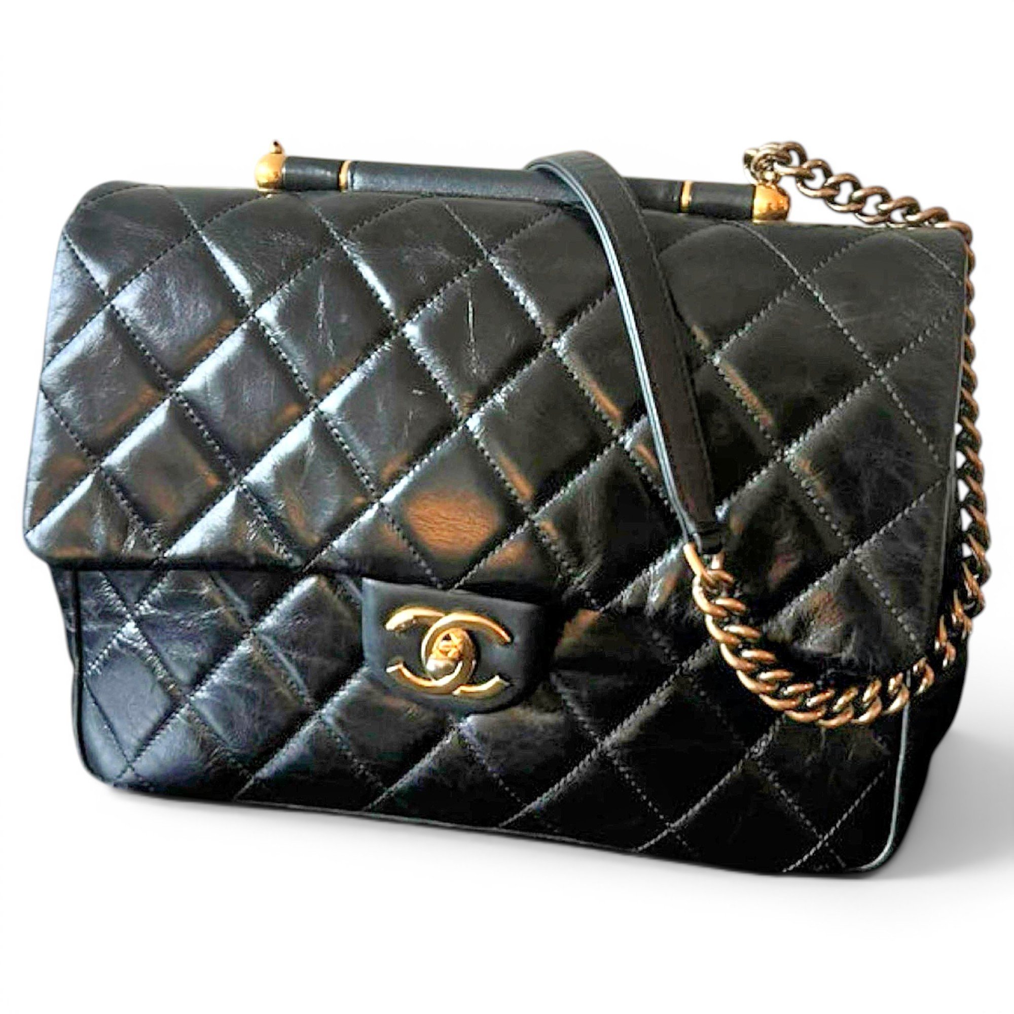 Coco Handle leather handbag