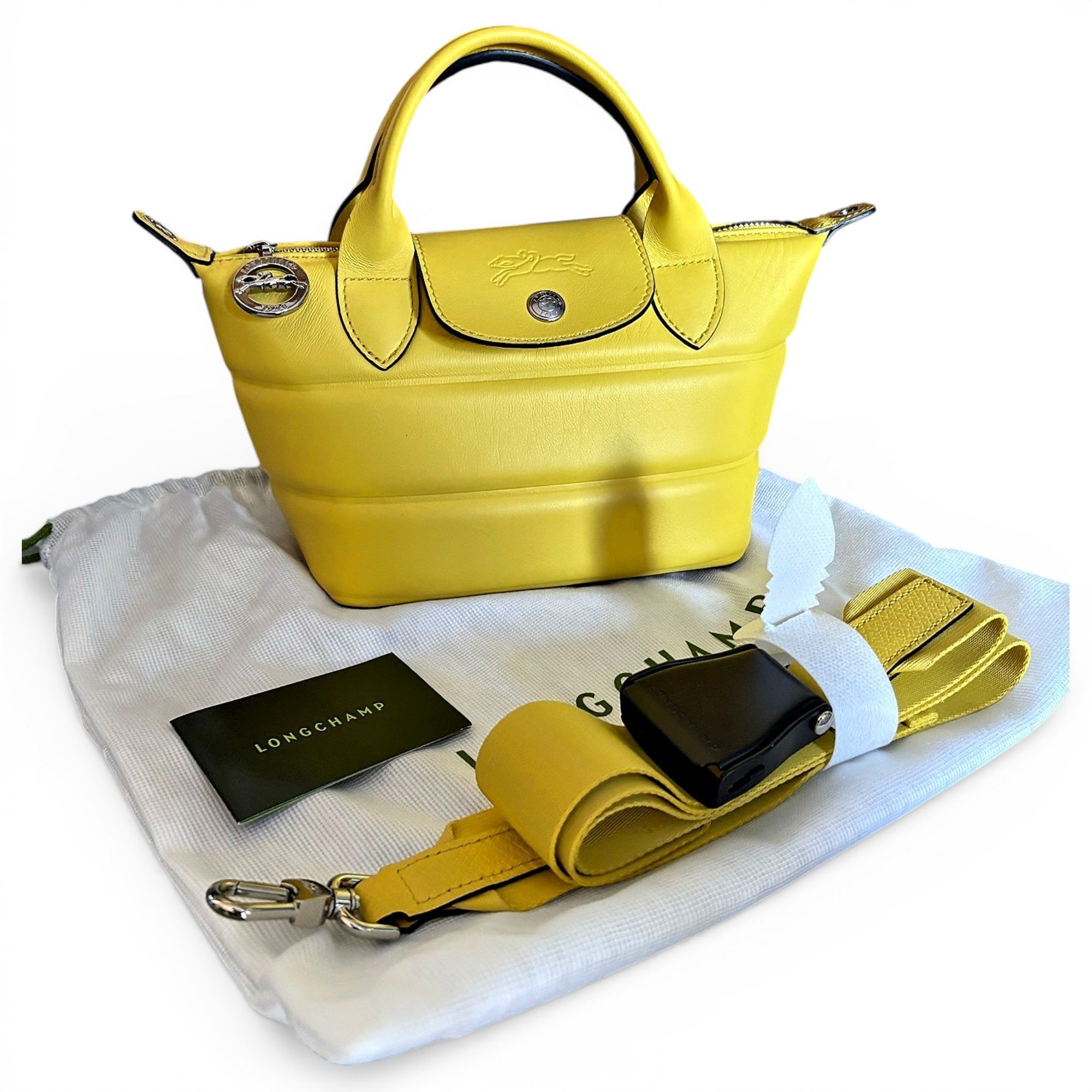 Pliage leather handbag