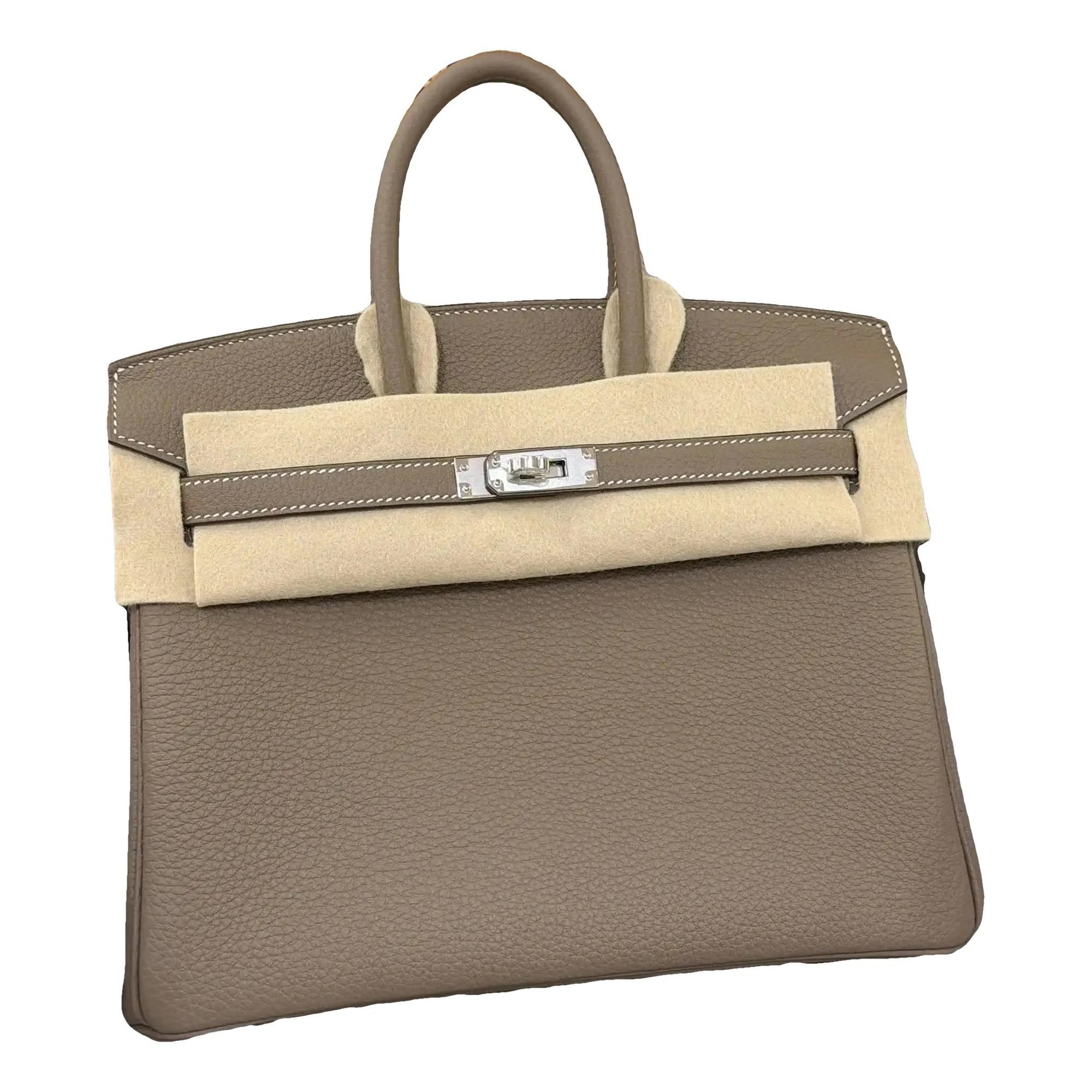 Hermes Birkin 25 Handbag Togo Leather