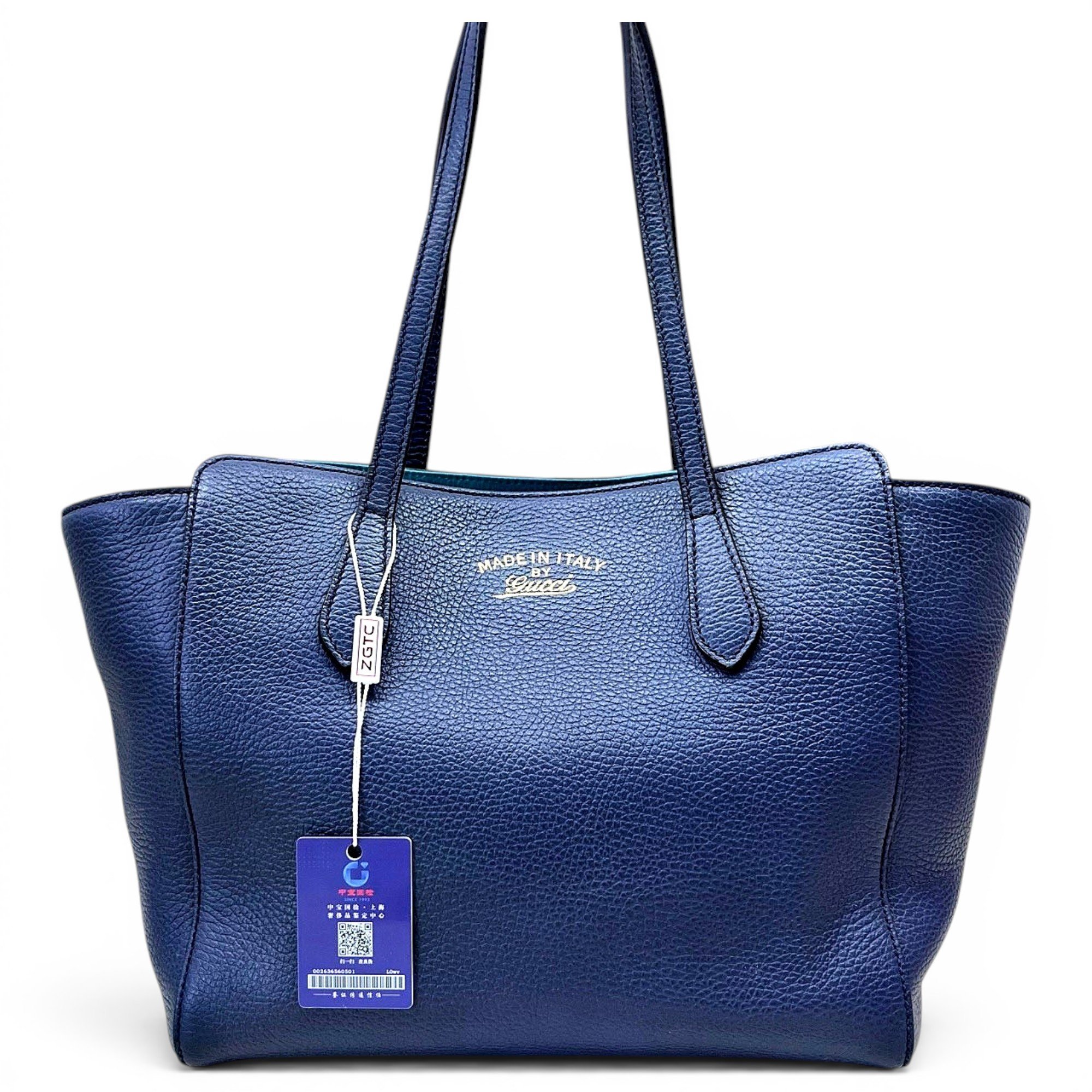 Swing leather tote