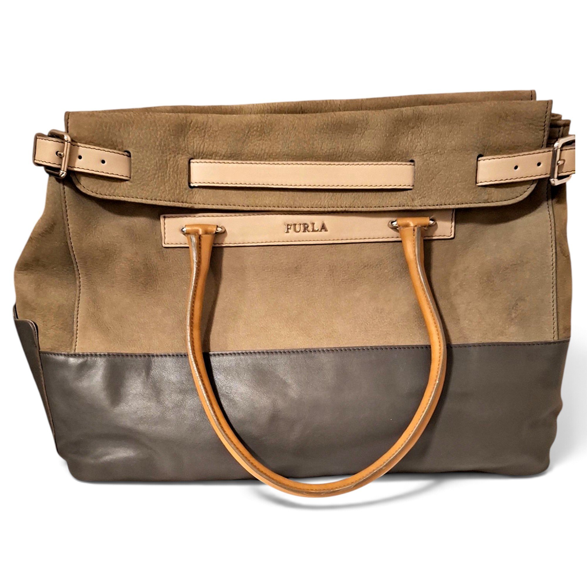 Leather tote